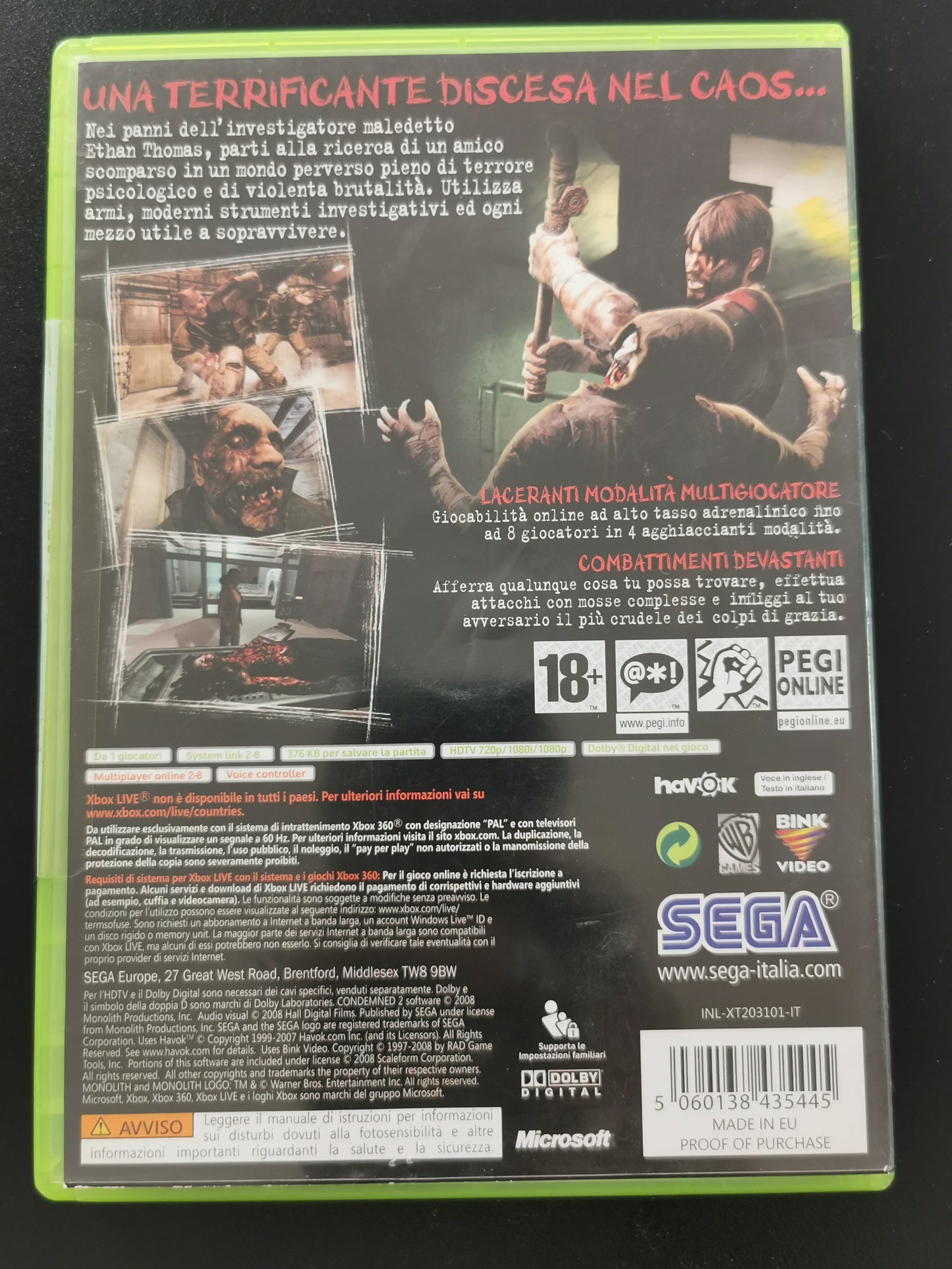 Condemned 2 (Xbox 360)