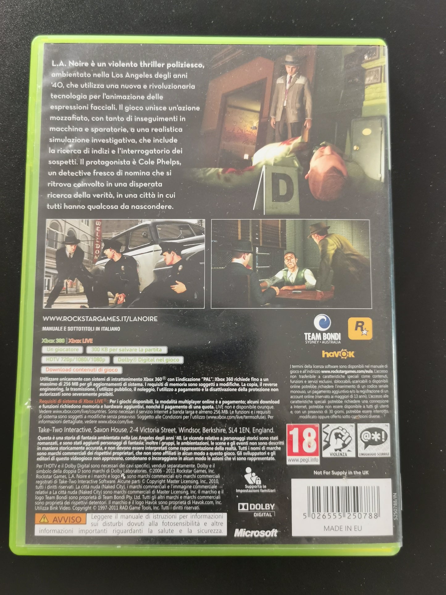 L.A. Noire (Xbox 360)