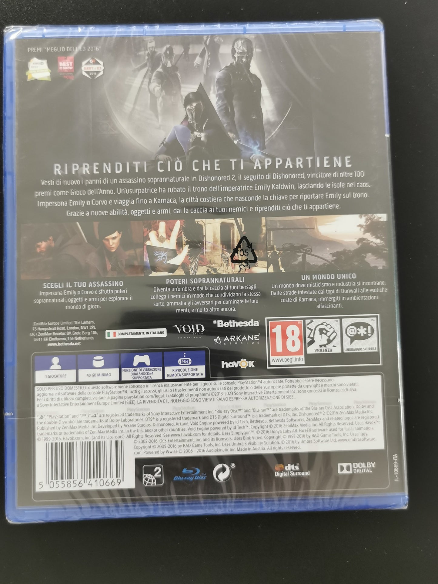 Dishonored 2 (PS4) *Nuovo