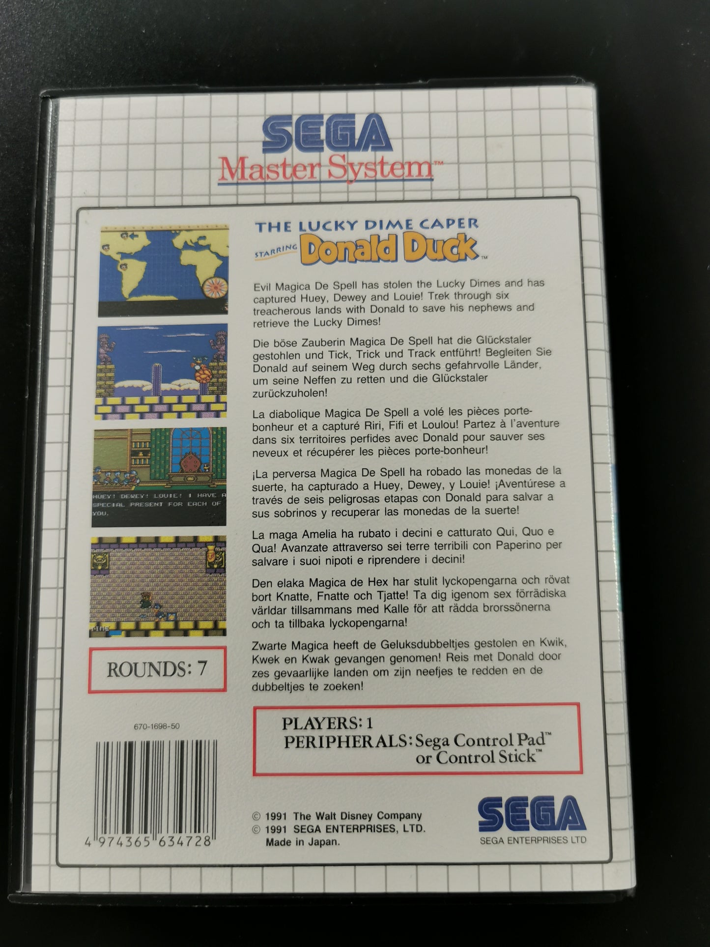 The Lucky Dime Caper starring Donald Duck (Master System)