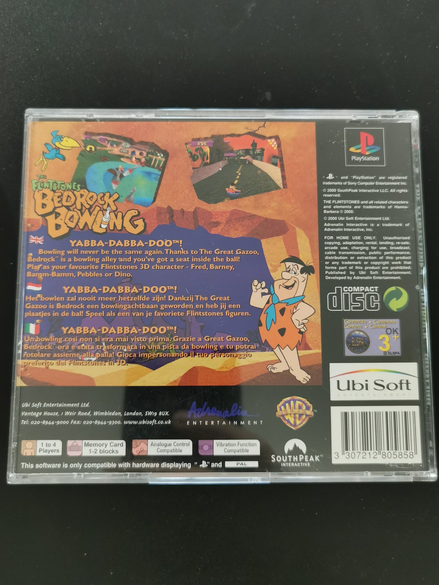 The Flintstones: Bedrock Bowling (PS1)