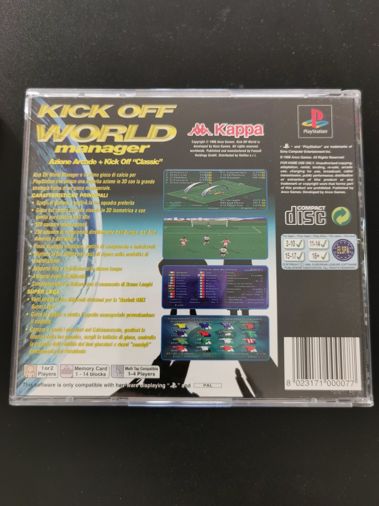 Kick Off World Manager (PS1)