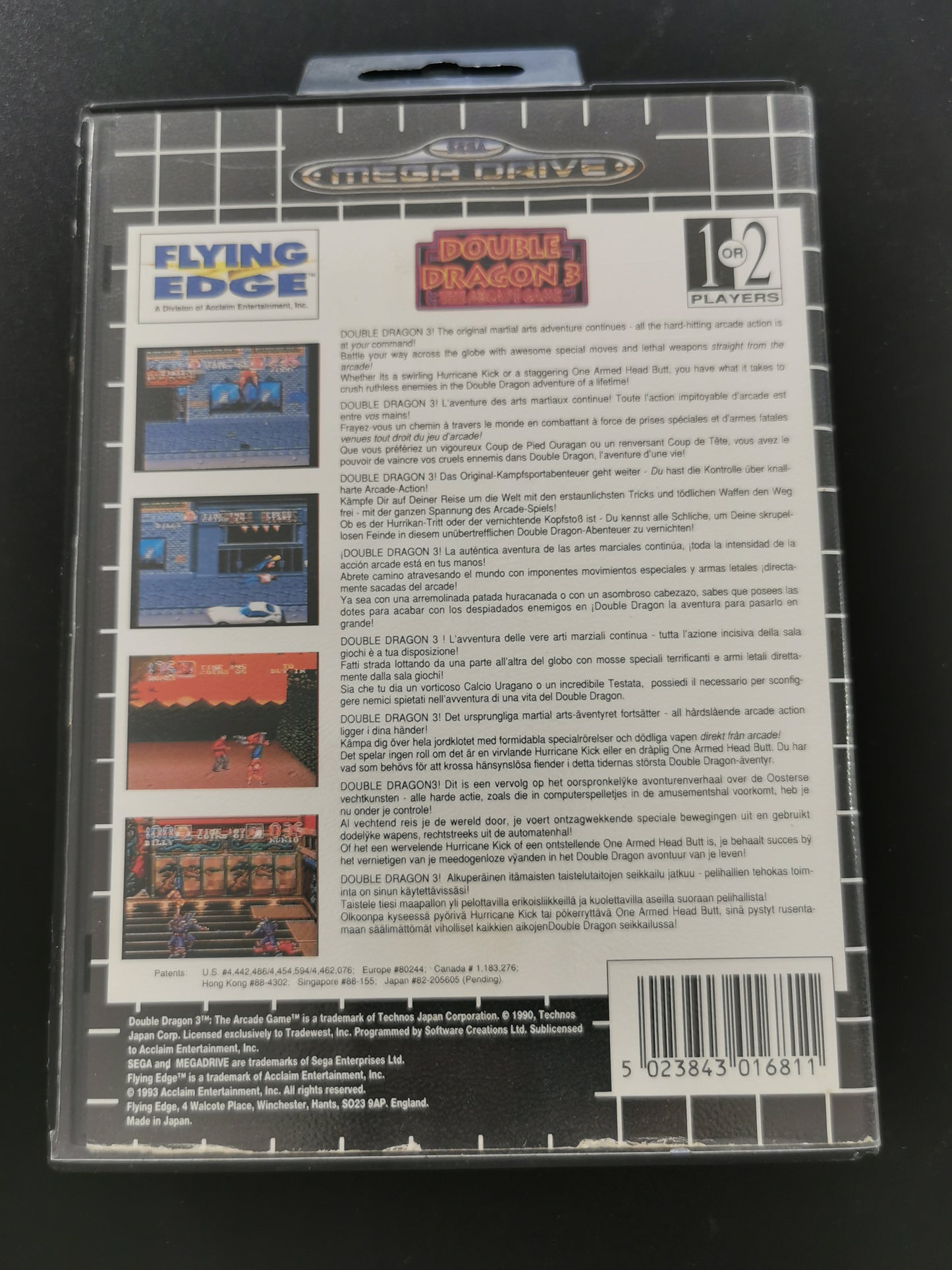 Double Dragon 3: The Arcade Game (Mega Drive) - Senza manuale
