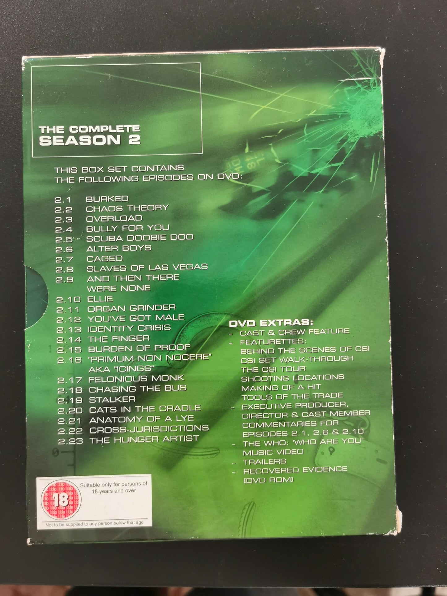 CSI: Crime Scene Investigation – The Complete Season 2 (DVD)