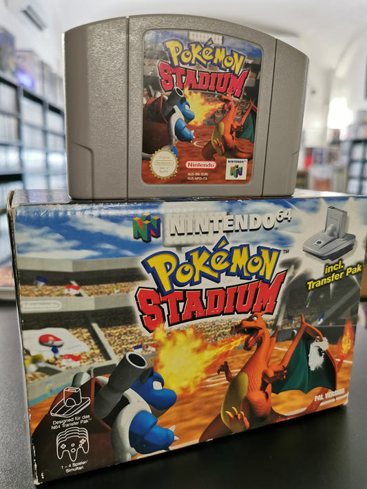 Pokémon Stadium con Transfer Pak (N64) - Versione Tedesca + Cartuccia Italiana