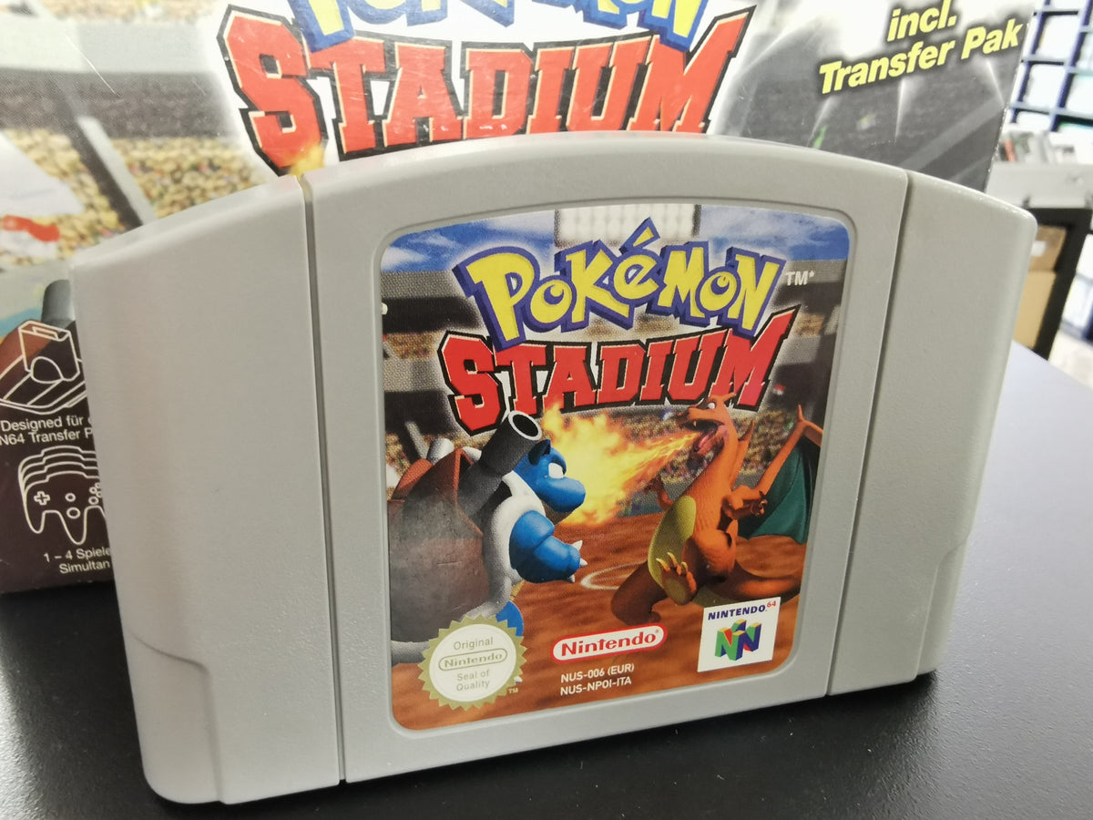 Pokémon Stadium con Transfer Pak (N64) - Versione Tedesca + Cartuccia Italiana
