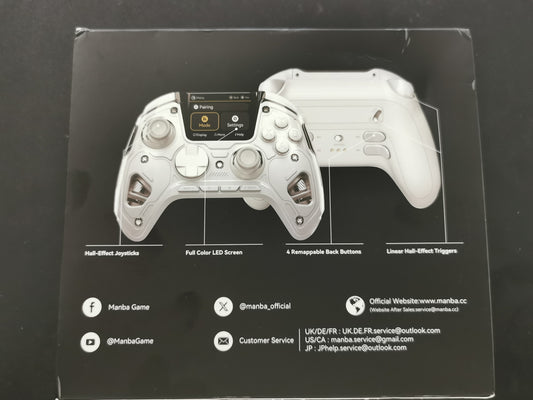 Manba One Controller Wireless con Display e Base di Ricarica - Bianco