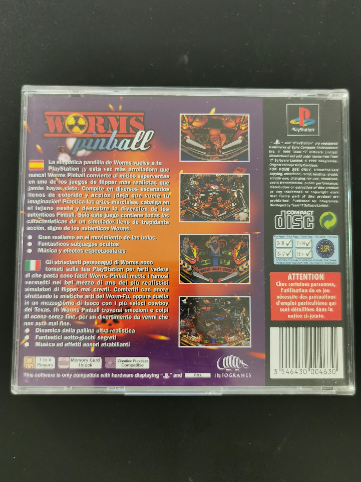 Worms Pinball (PS1)