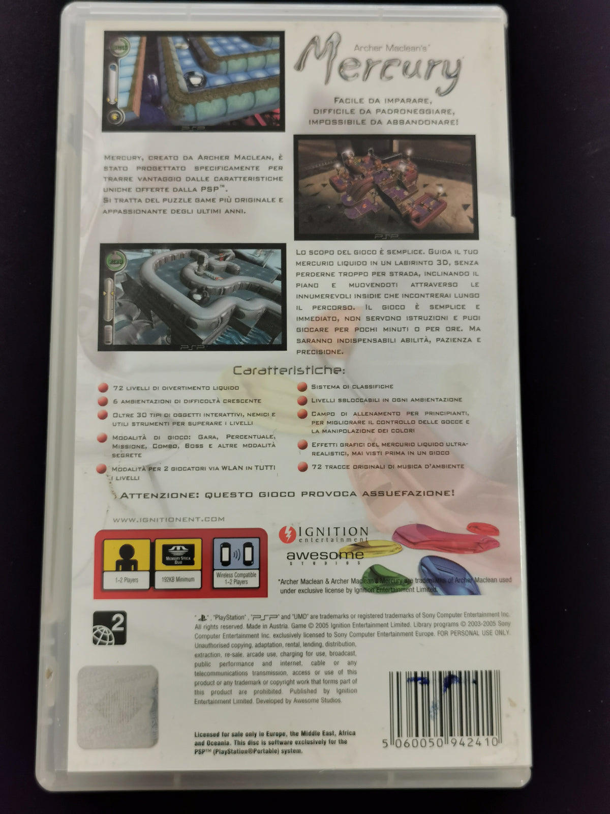 Archer Maclean’s Mercury (PSP)