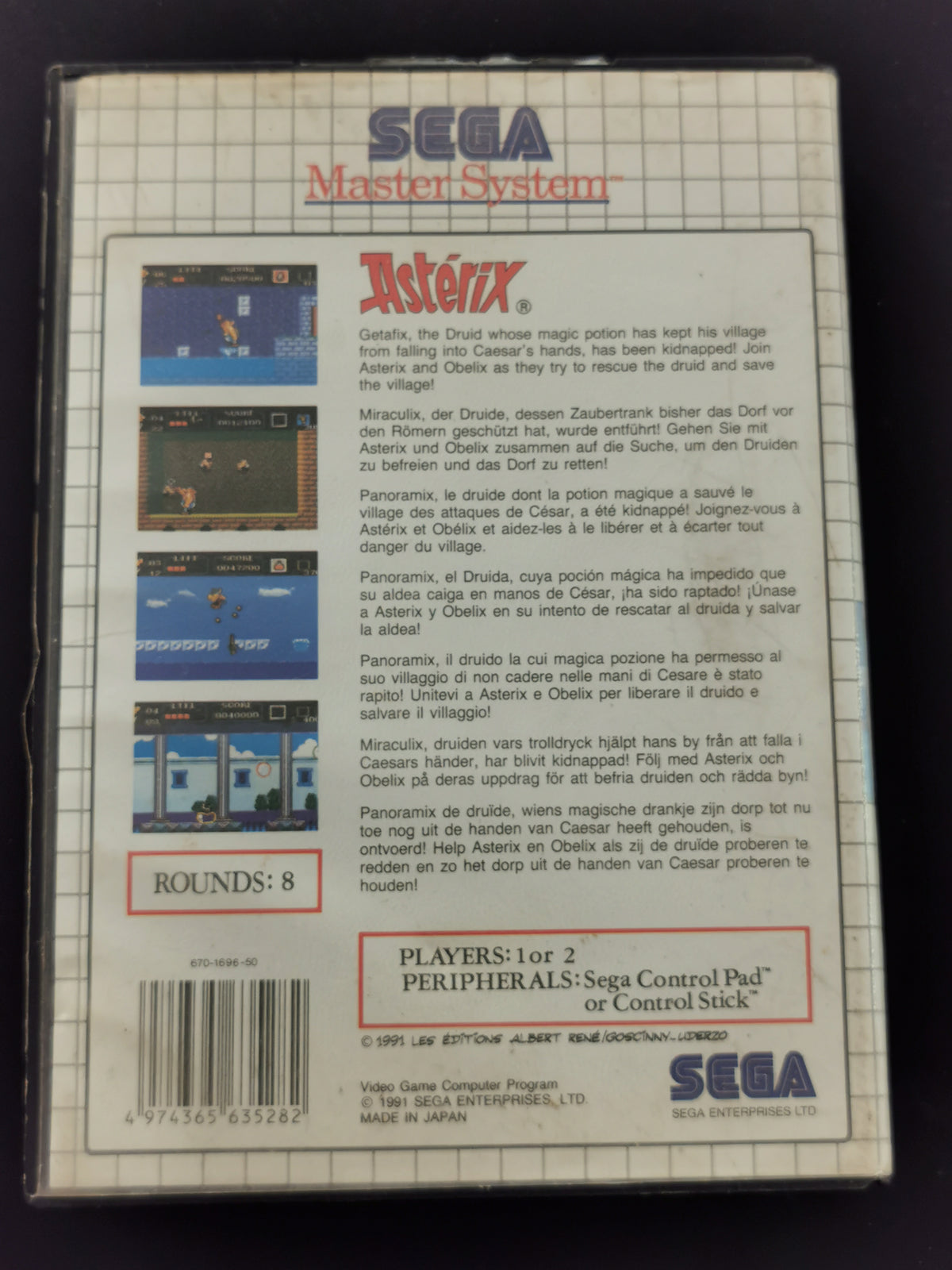 Astérix (Master System) - Senza manuale