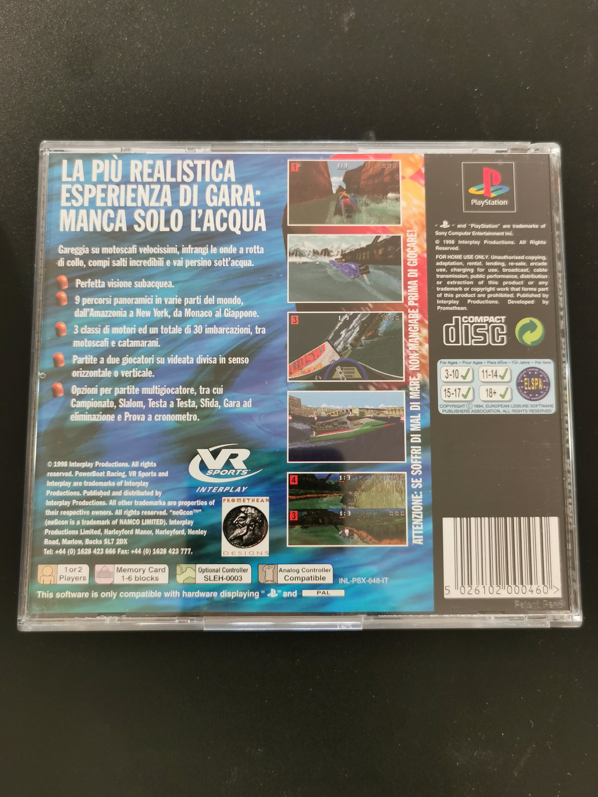 VR Sports Powerboat Racing (PS1)