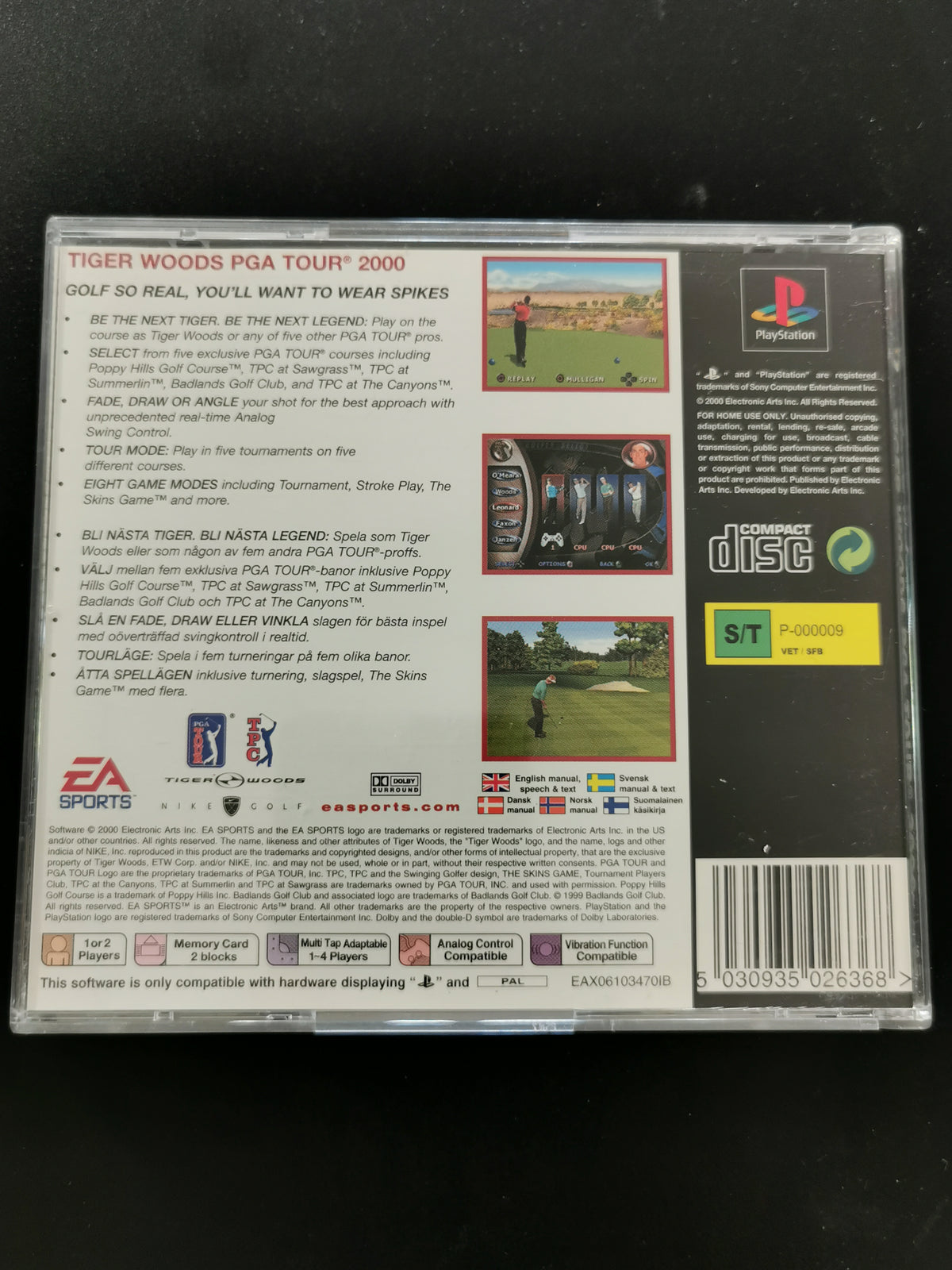Tiger Woods PGA Tour 2000 (PS1) - Classics