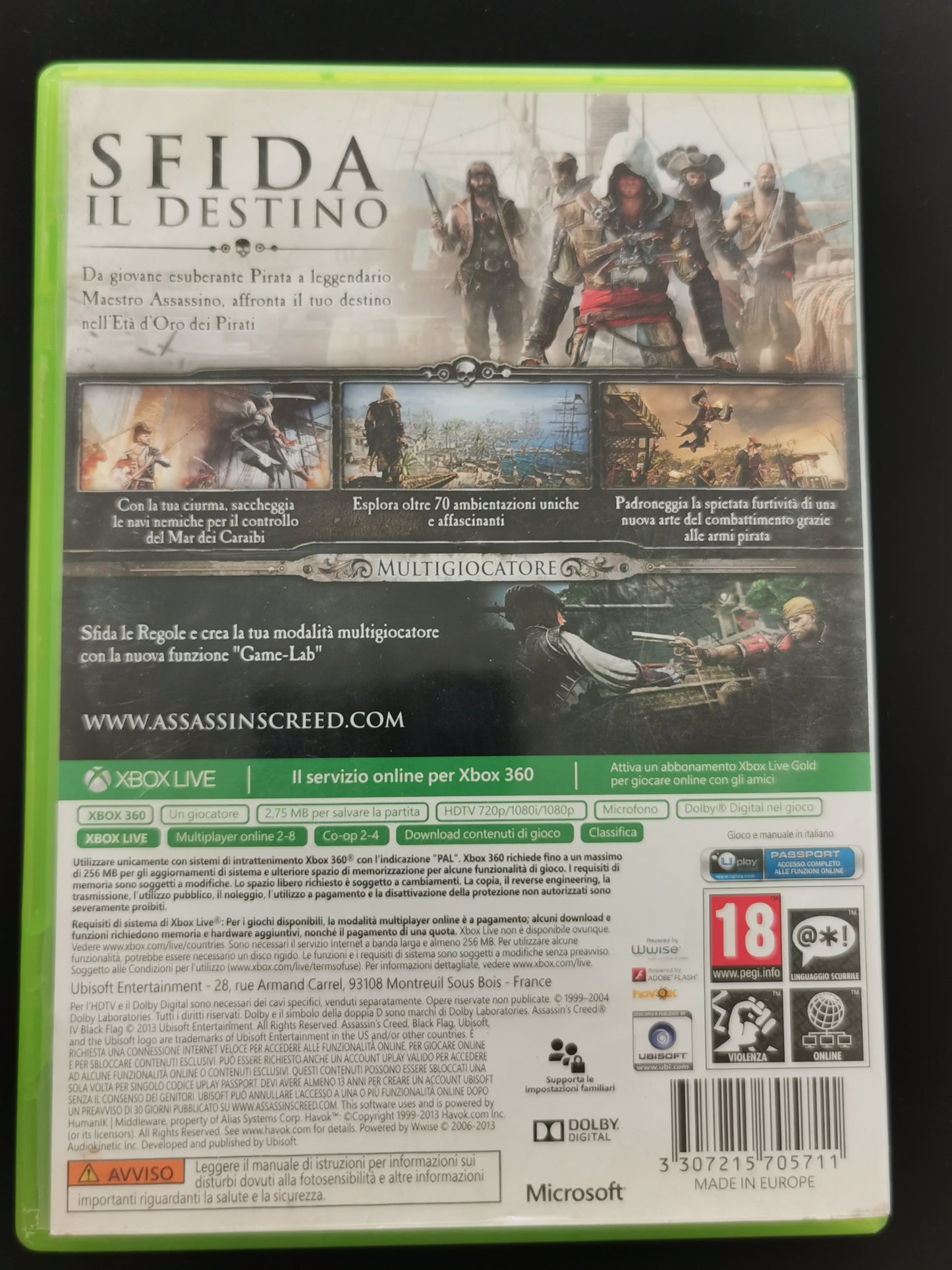 Assassin’s Creed IV: Black Flag (Xbox 360) - Senza manuale