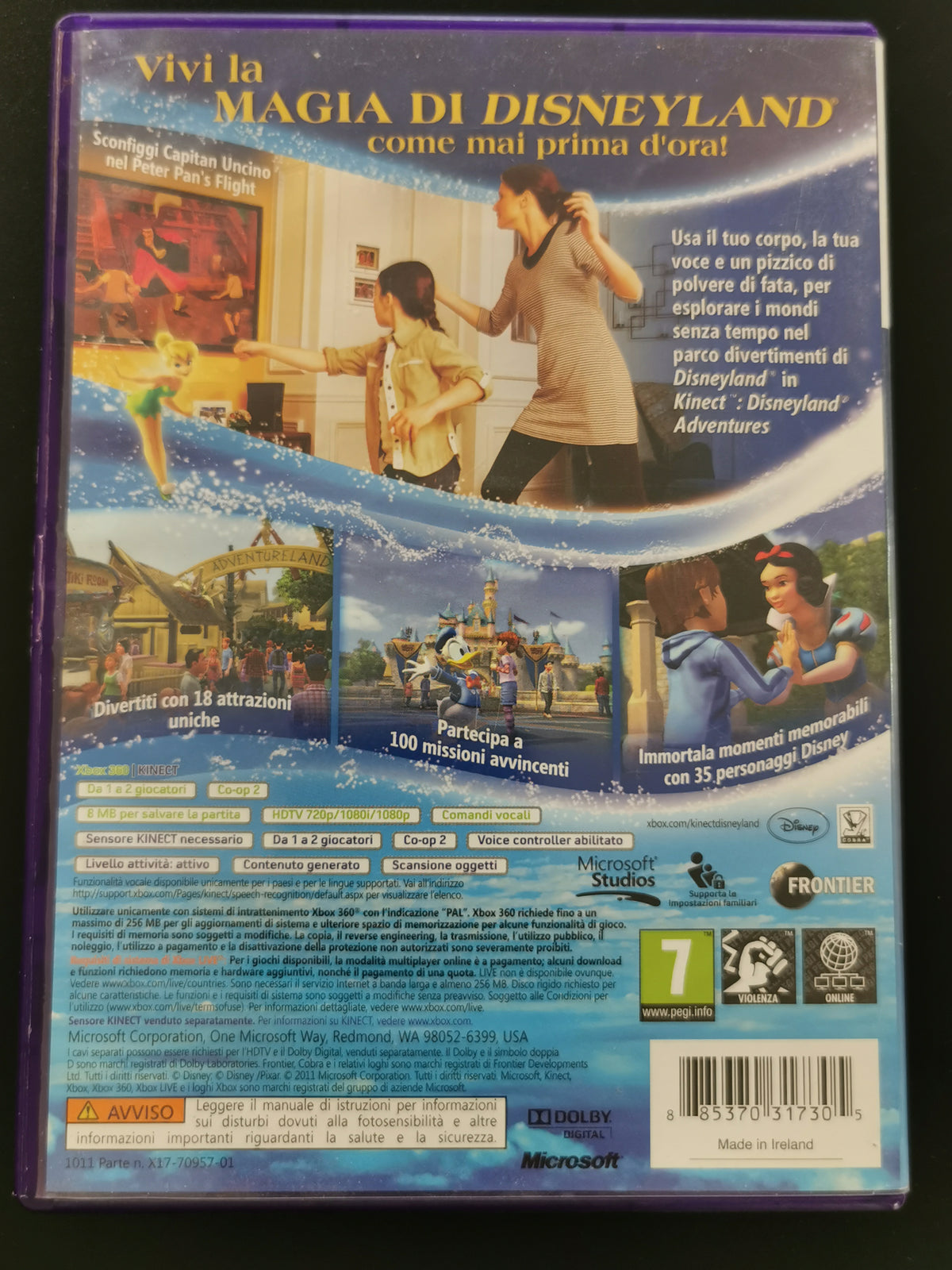 Kinect Disneyland Adventures (Xbox 360) - Senza manuale