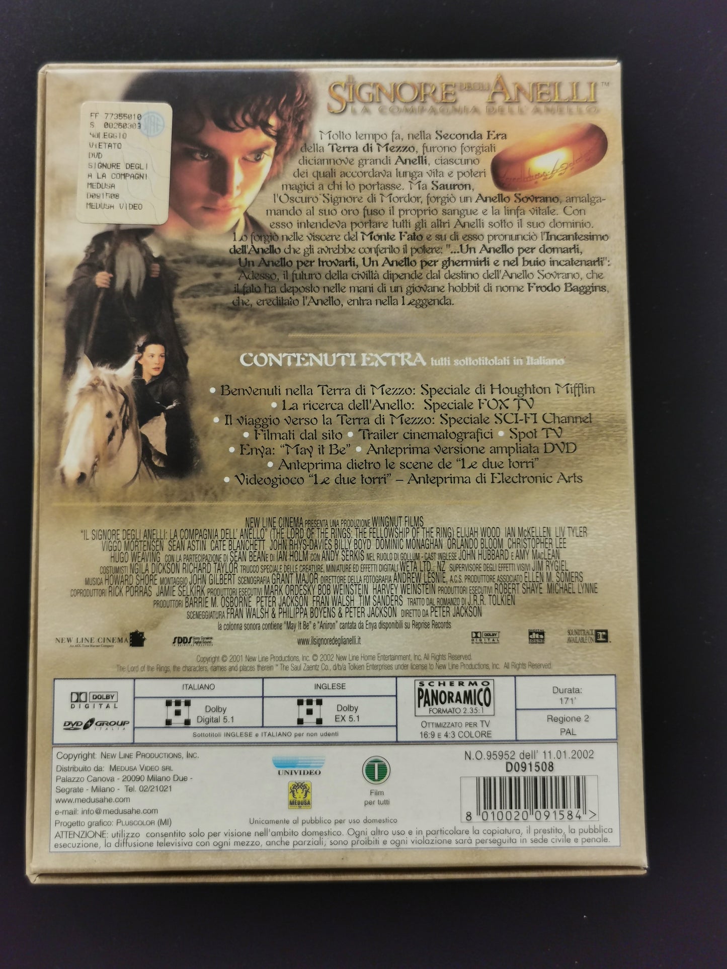Il Signore degli Anelli: La Compagnia dell’Anello – Edizione 2 DVD (DVD)