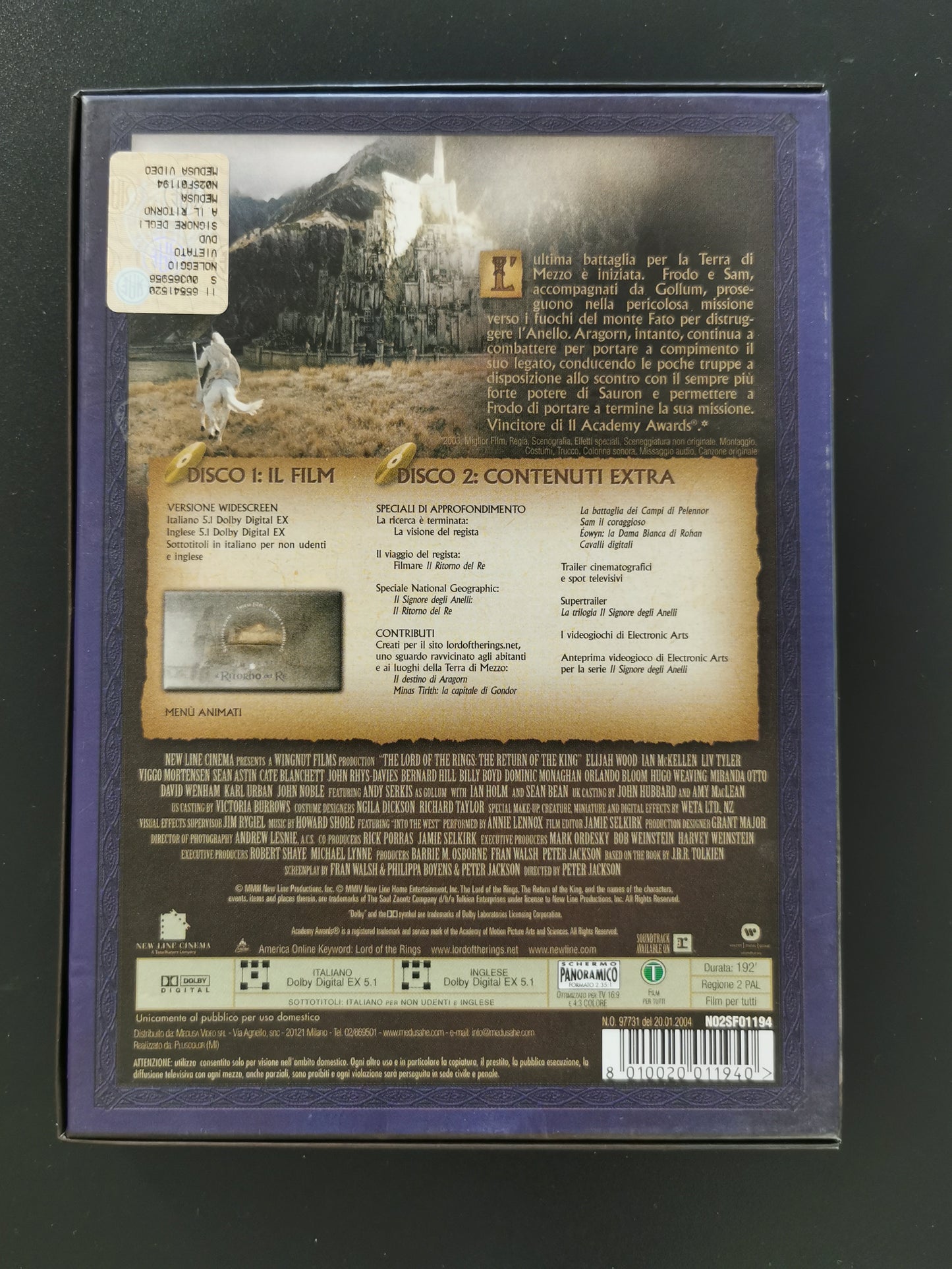 Il Signore degli Anelli: Il Ritorno del Re – Edizione 2 DVD (DVD)