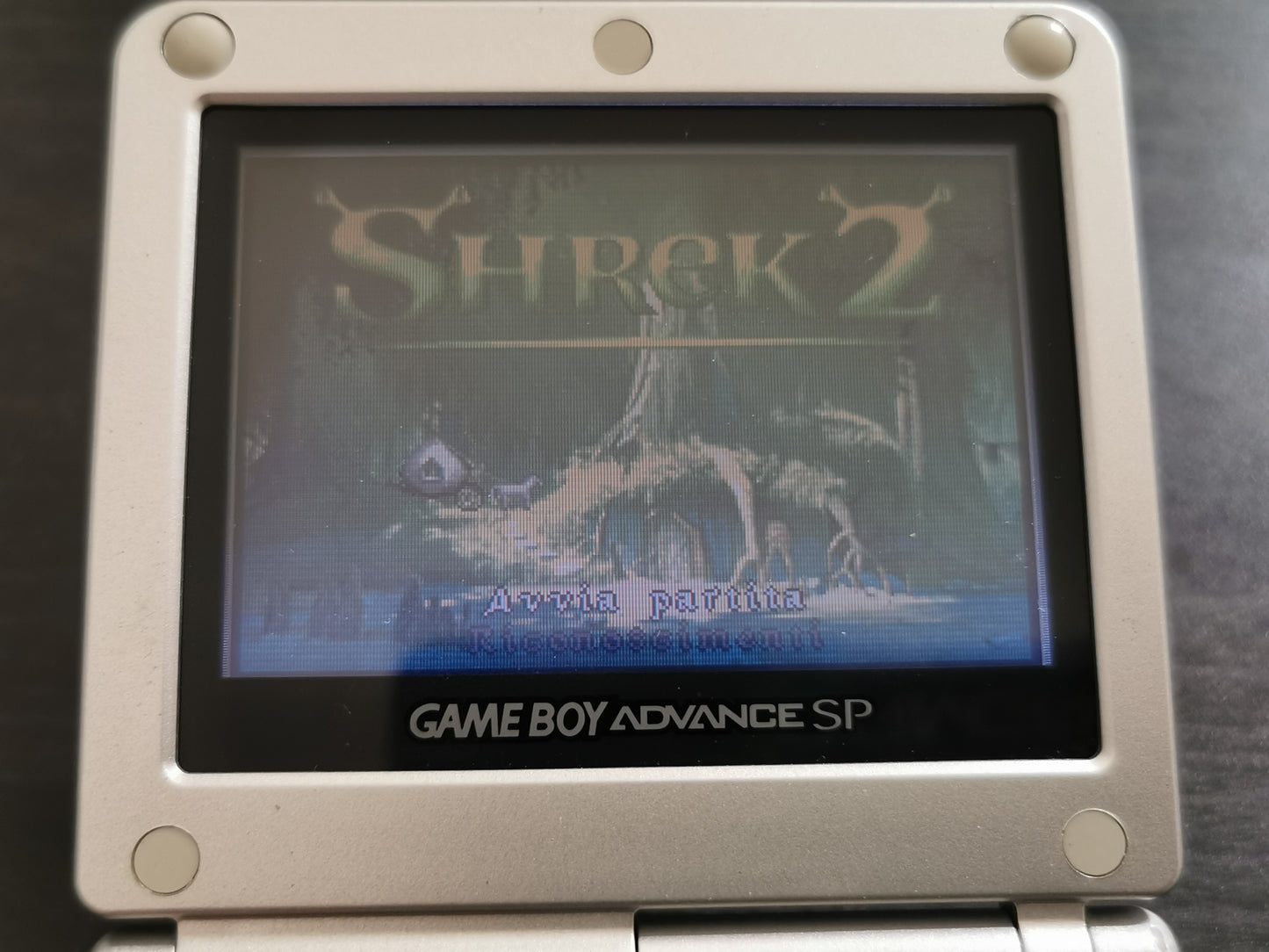 Nintendo Game Boy Advance SP Silver AGS-001 JAP + Caricatore originale
