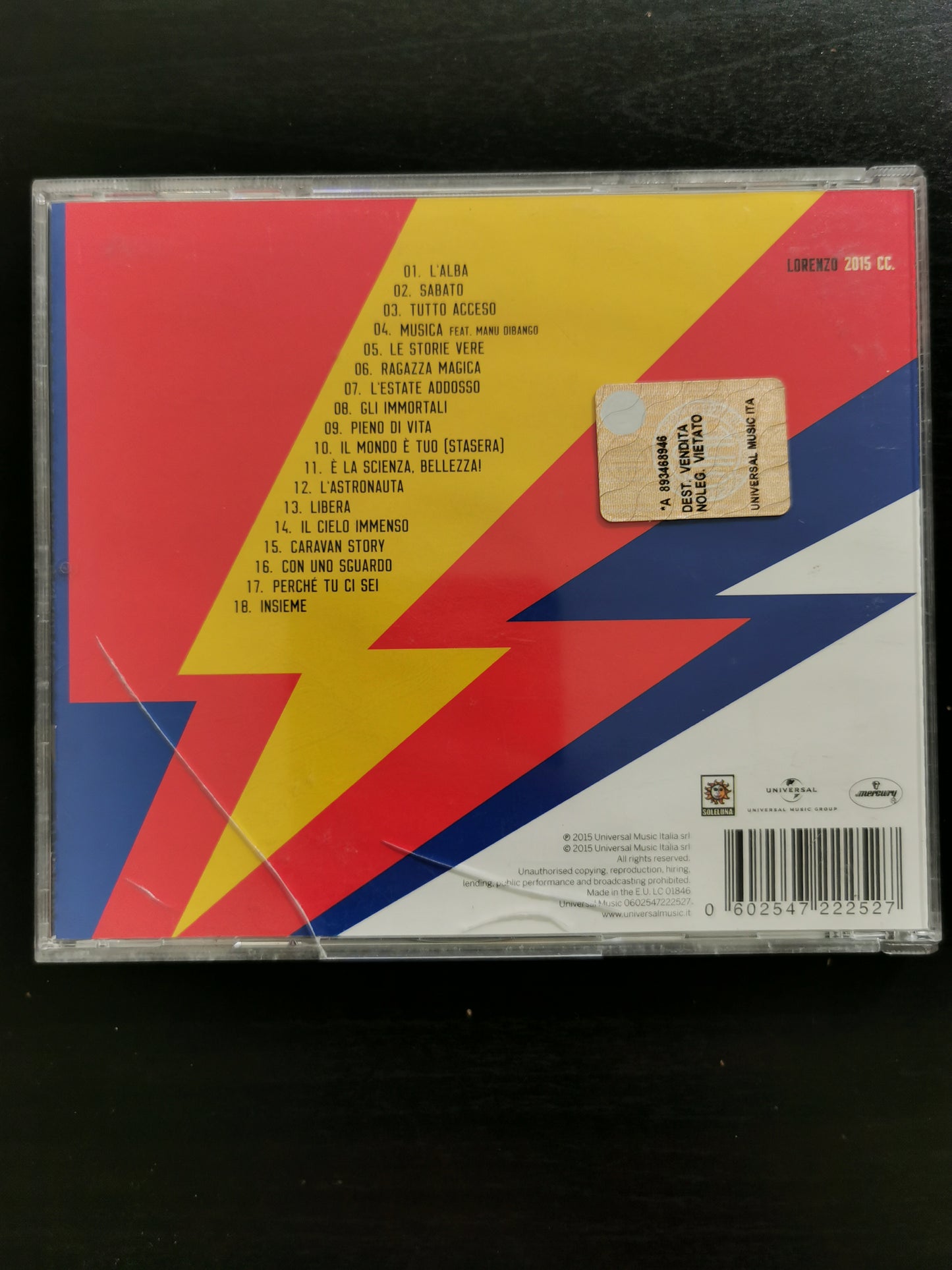 Jovanotti – Lorenzo 2015 CC. (CD)