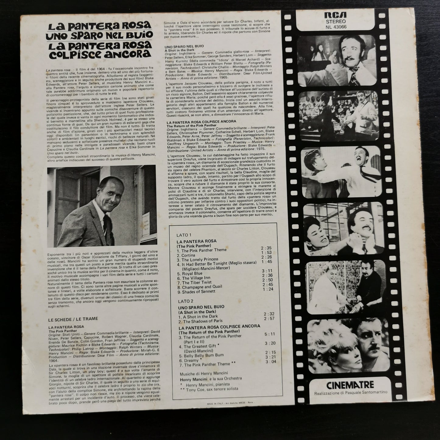 Henry Mancini – La Pantera Rosa / Uno Sparo nel Buio / La Pantera Rosa Colpisce Ancora (LP)