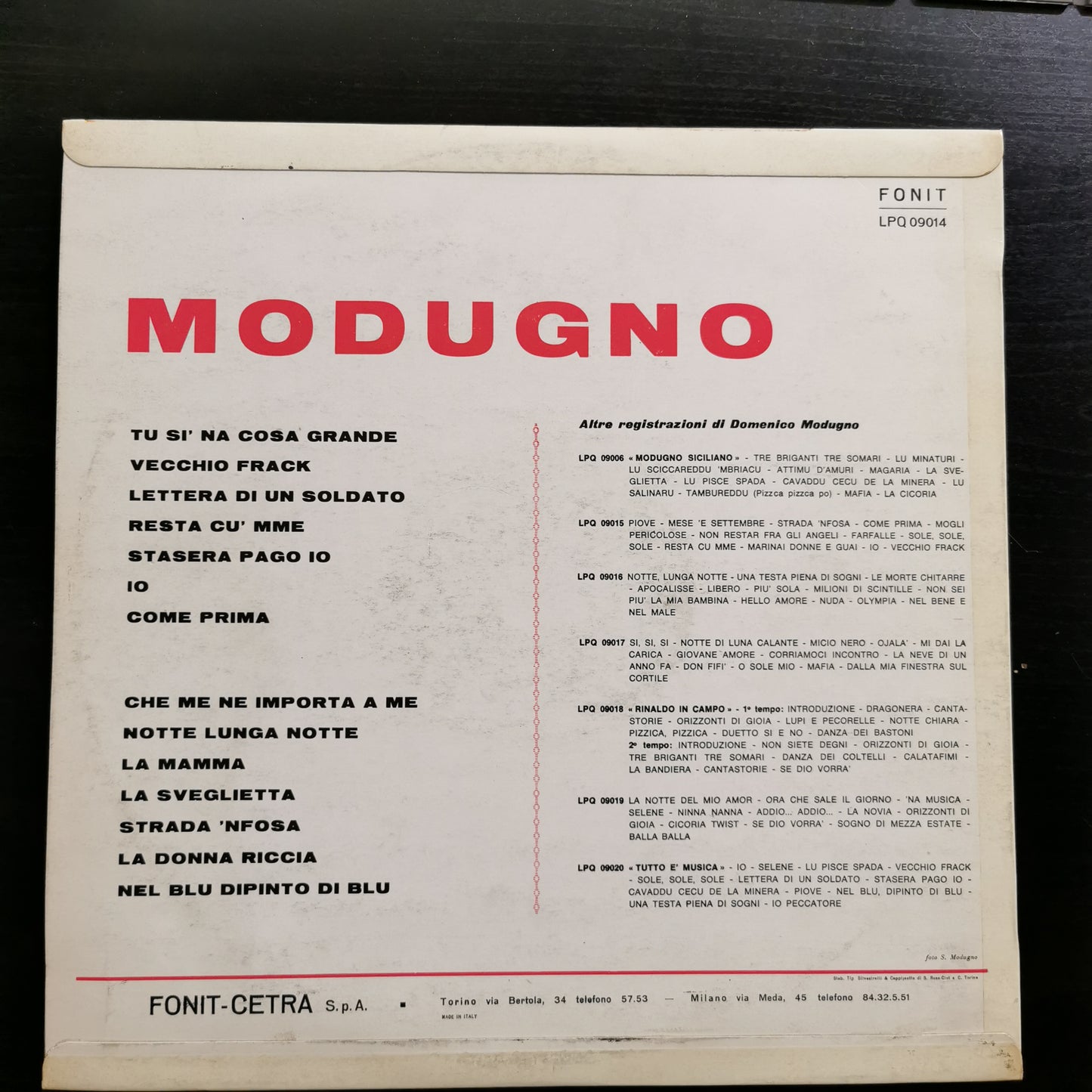 Domenico Modugno – Modugno (LP)