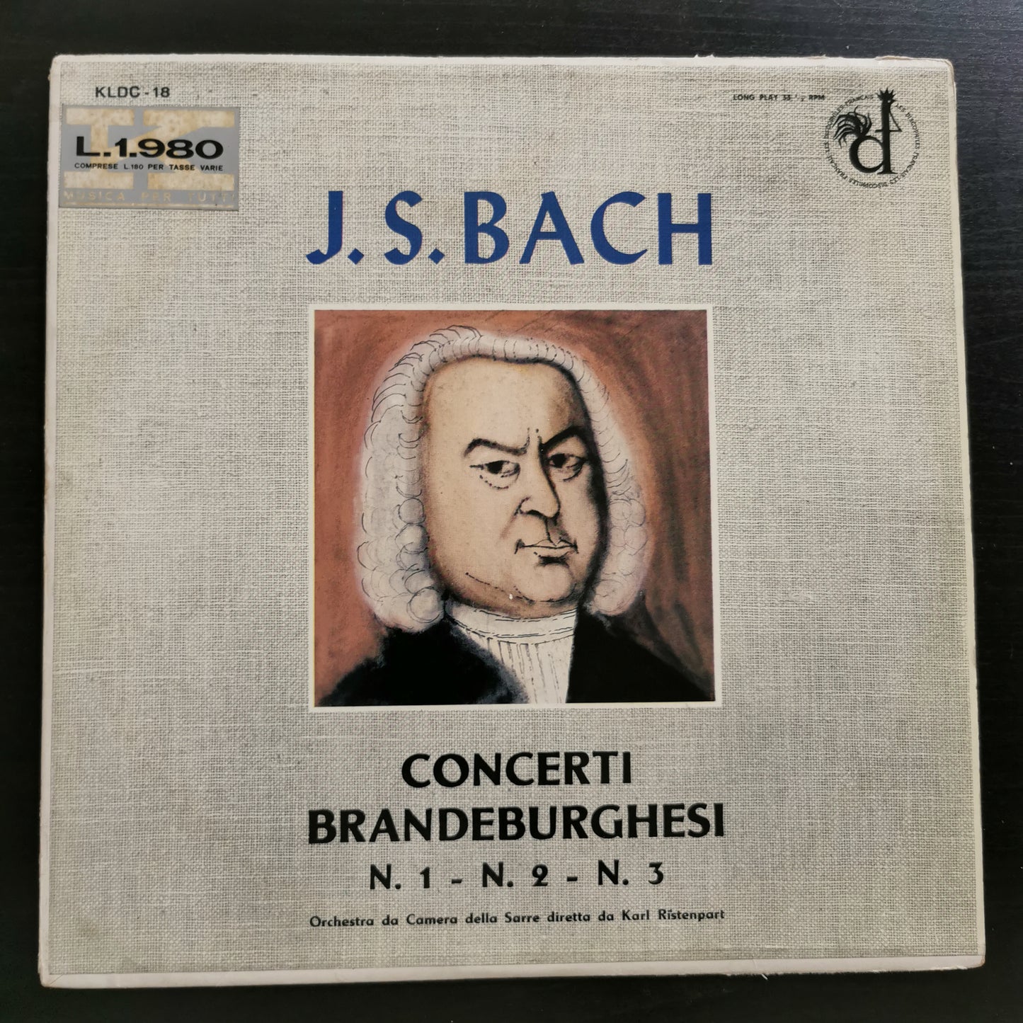 J.S. Bach – Concerti Brandeburghesi N. 1, N. 2, N. 3 (LP)