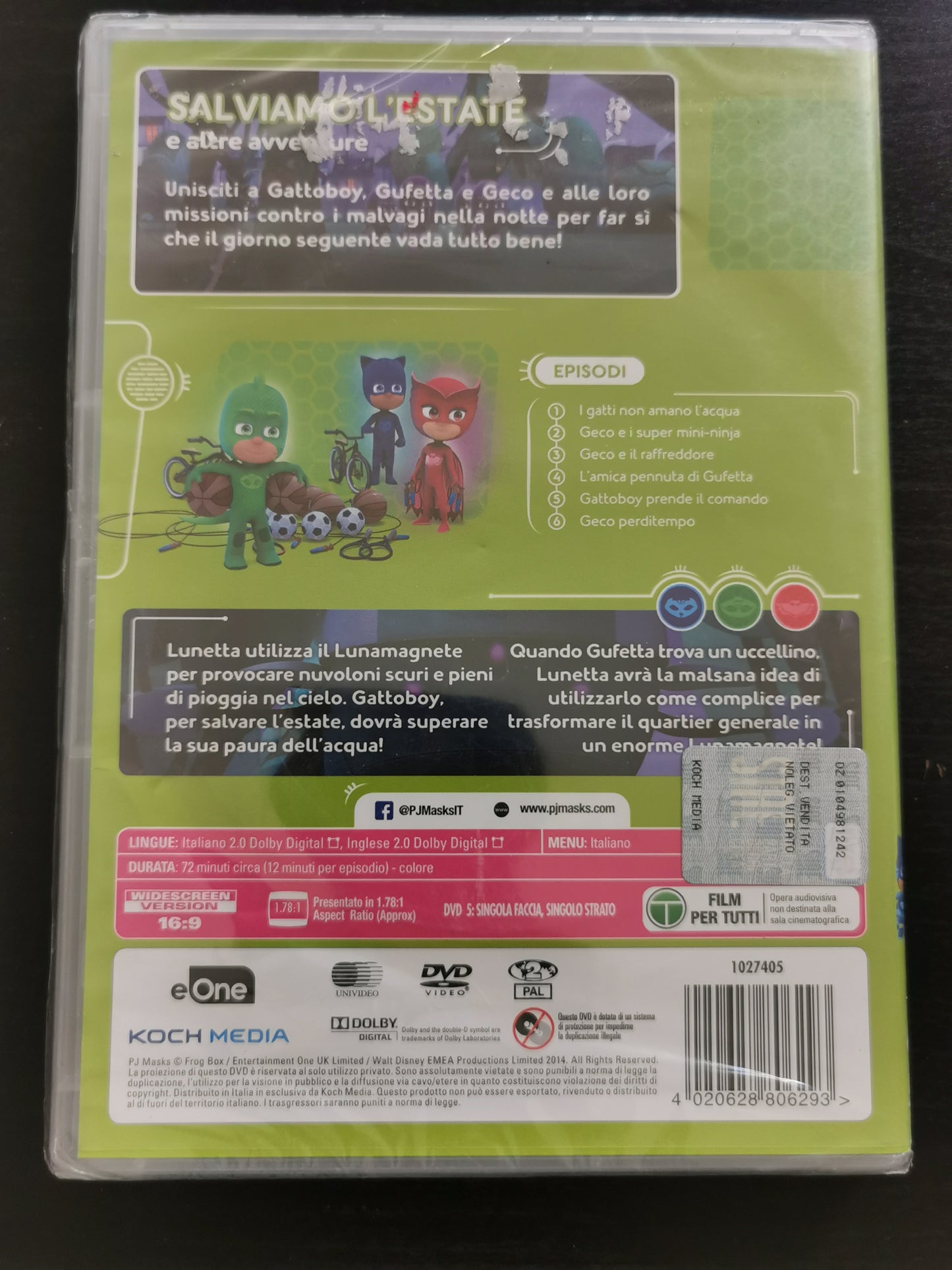 PJ Masks – Superpigiamini: Salviamo l’estate! (DVD) *Nuovo