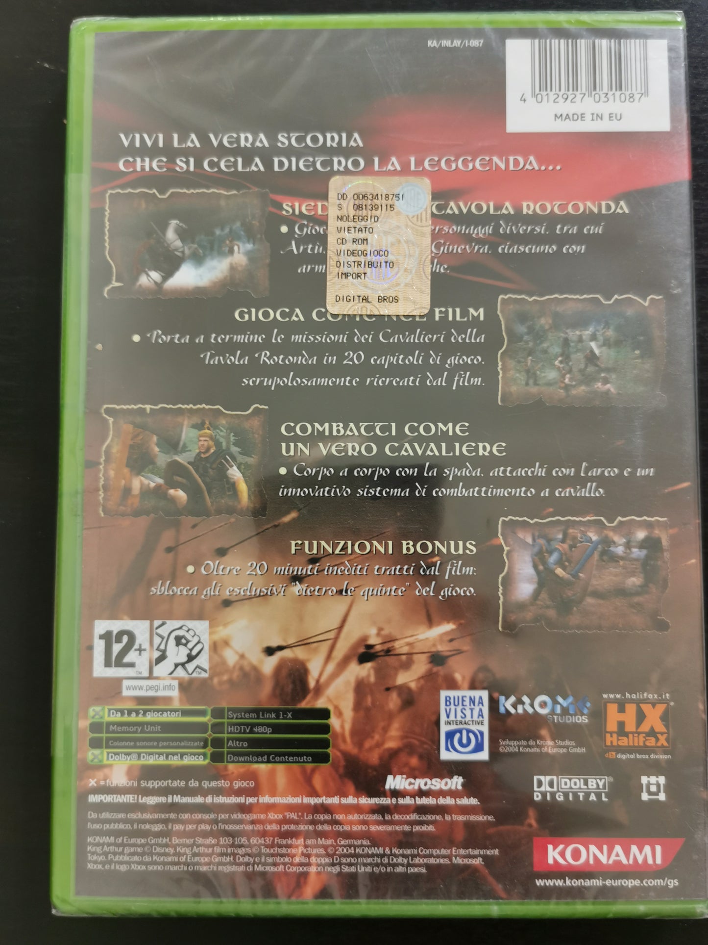 King Arthur (Xbox) *Nuovo