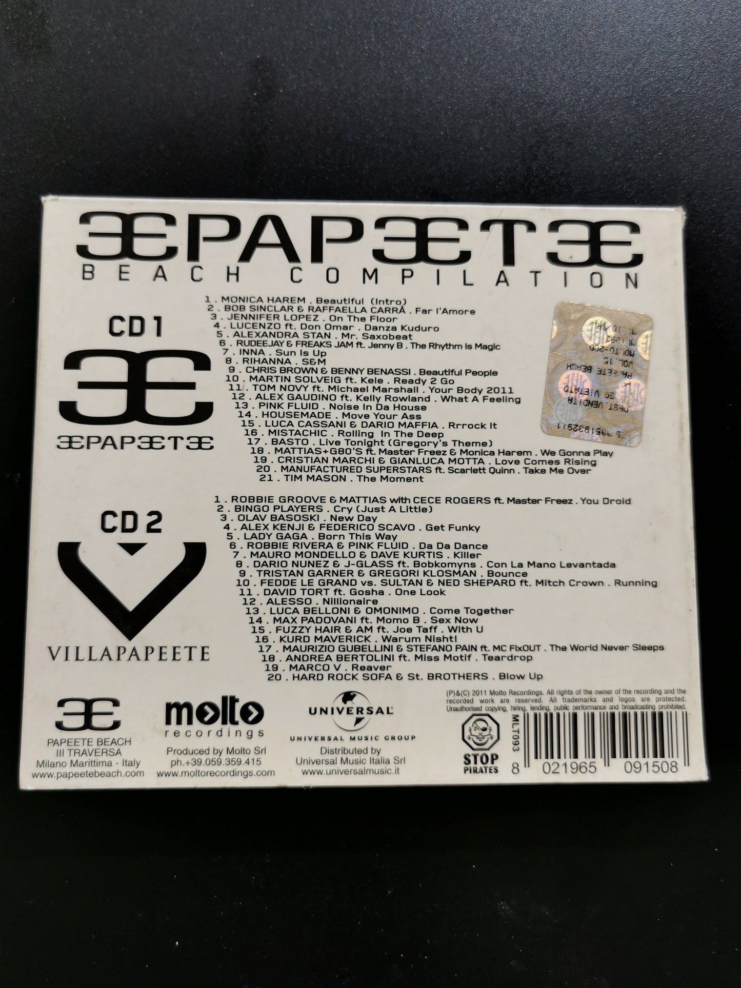 Papeete Beach Compilation Vol. 15 – Summer 2011 (CD)