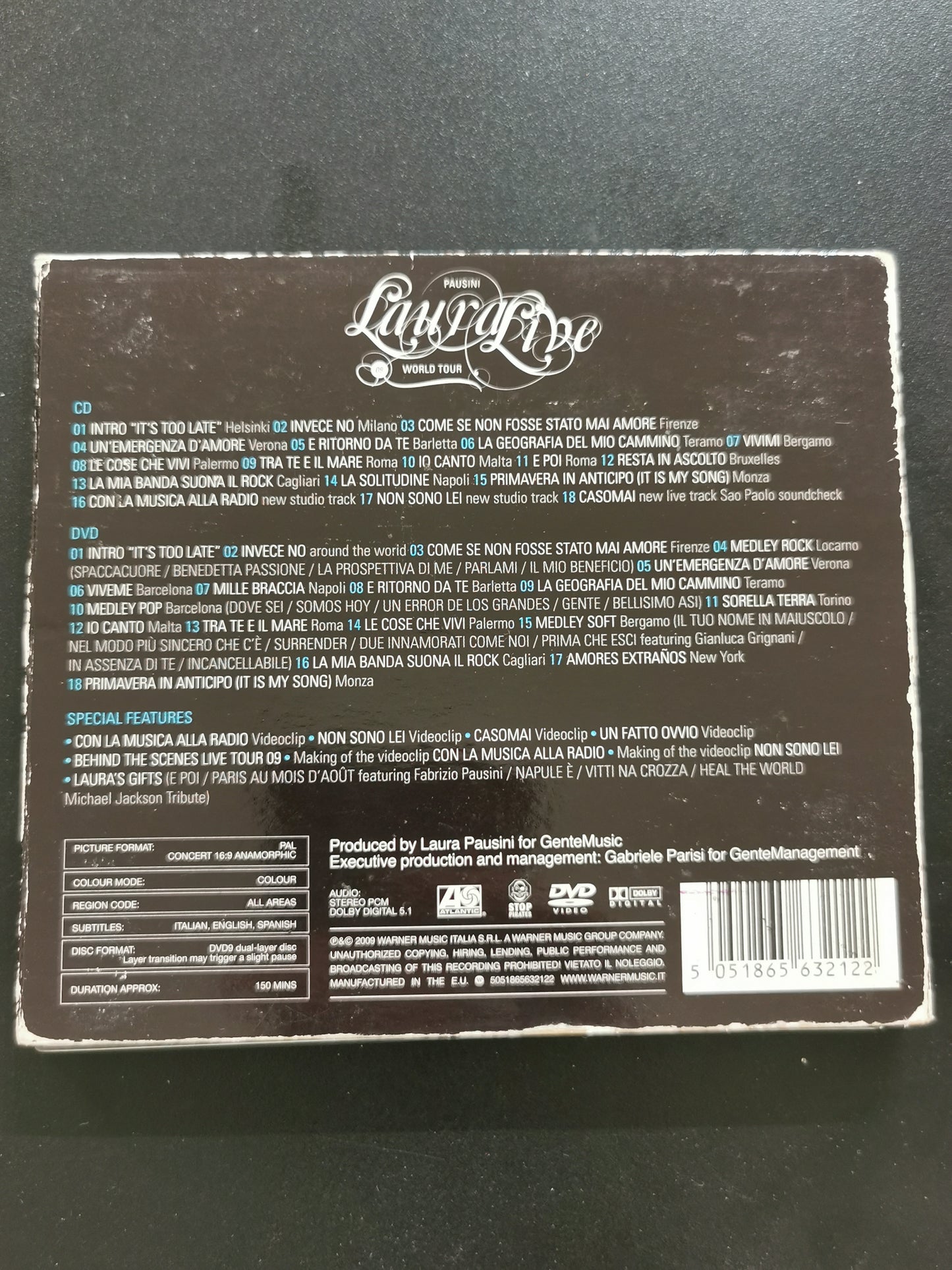 Laura Pausini – Laura Live World Tour 09 (CD) + (DVD)