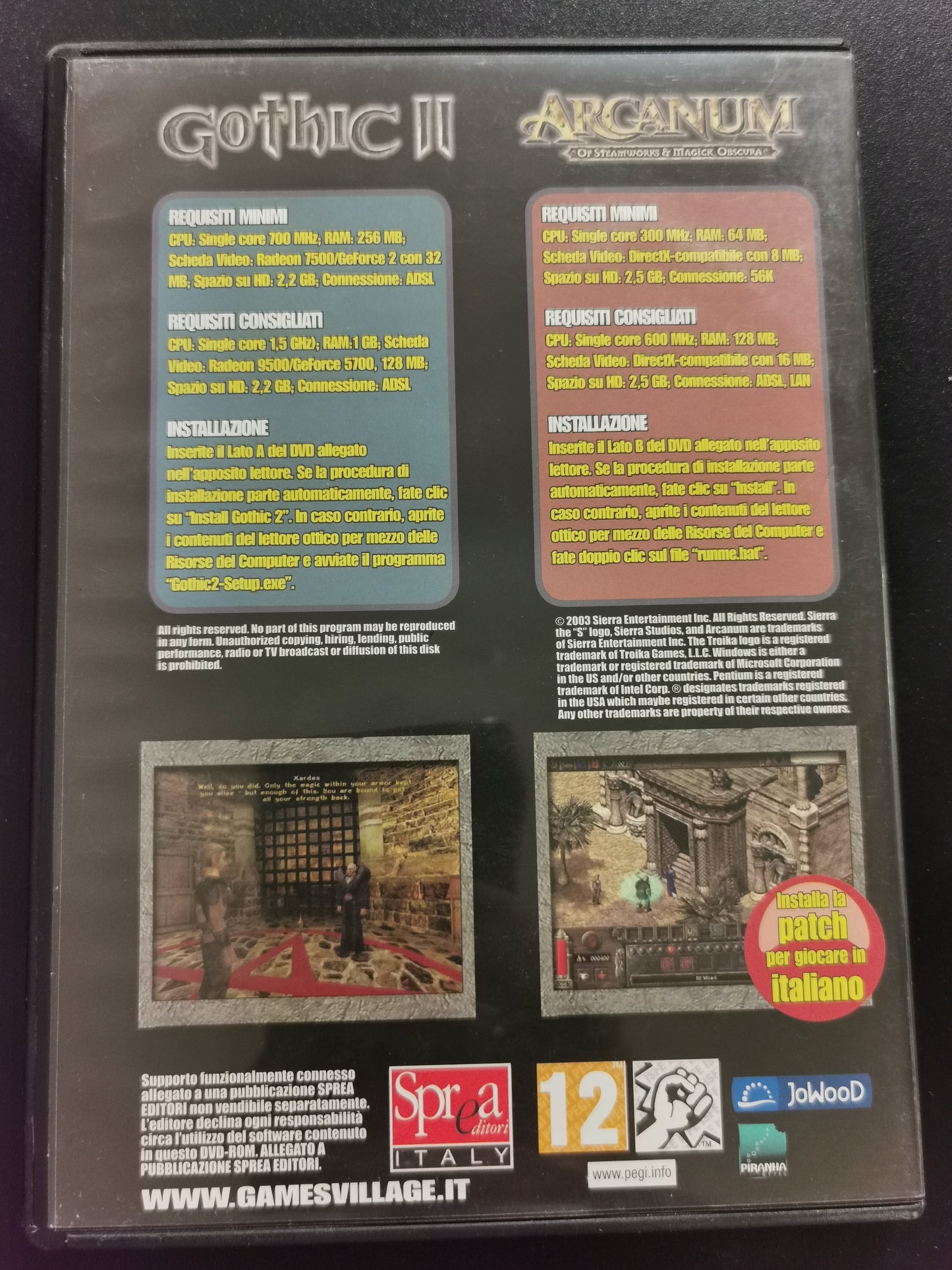 Gothic II Gold Edition + Arcanum (PC)