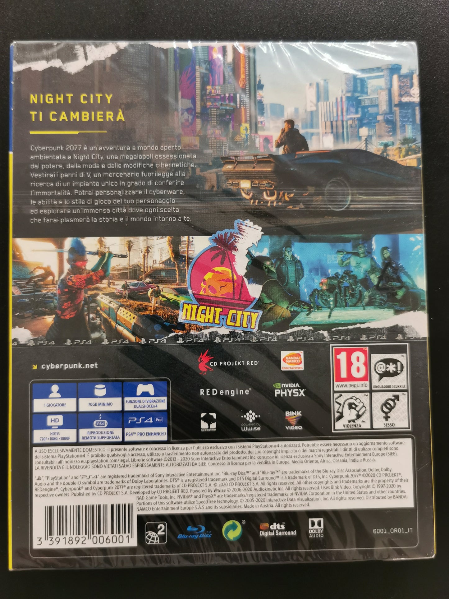 Cyberpunk 2077 – Day One Edition (PS4) *Nuovo