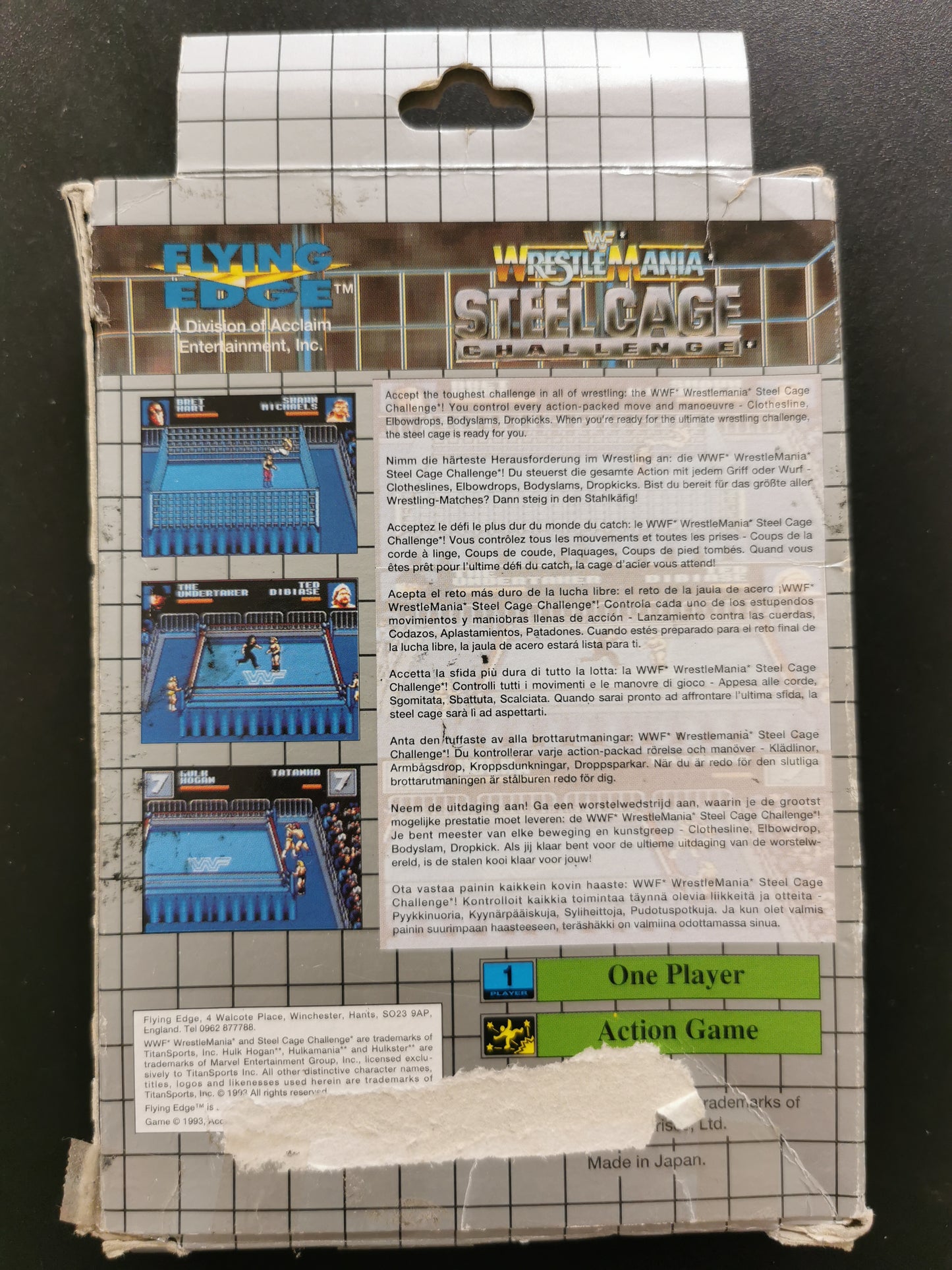WWF WrestleMania: Steel Cage Challenge (Game Gear)