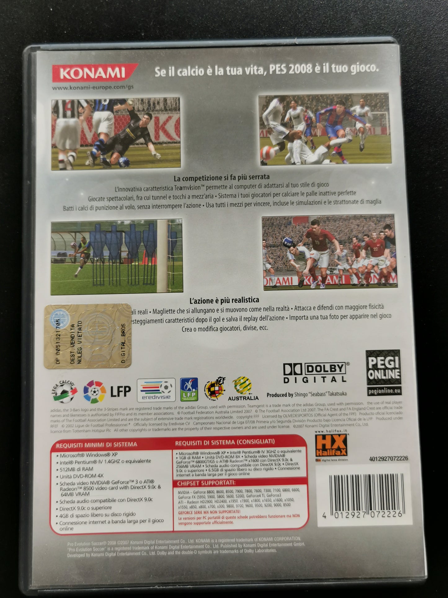 Pro Evolution Soccer 2008 (PC)