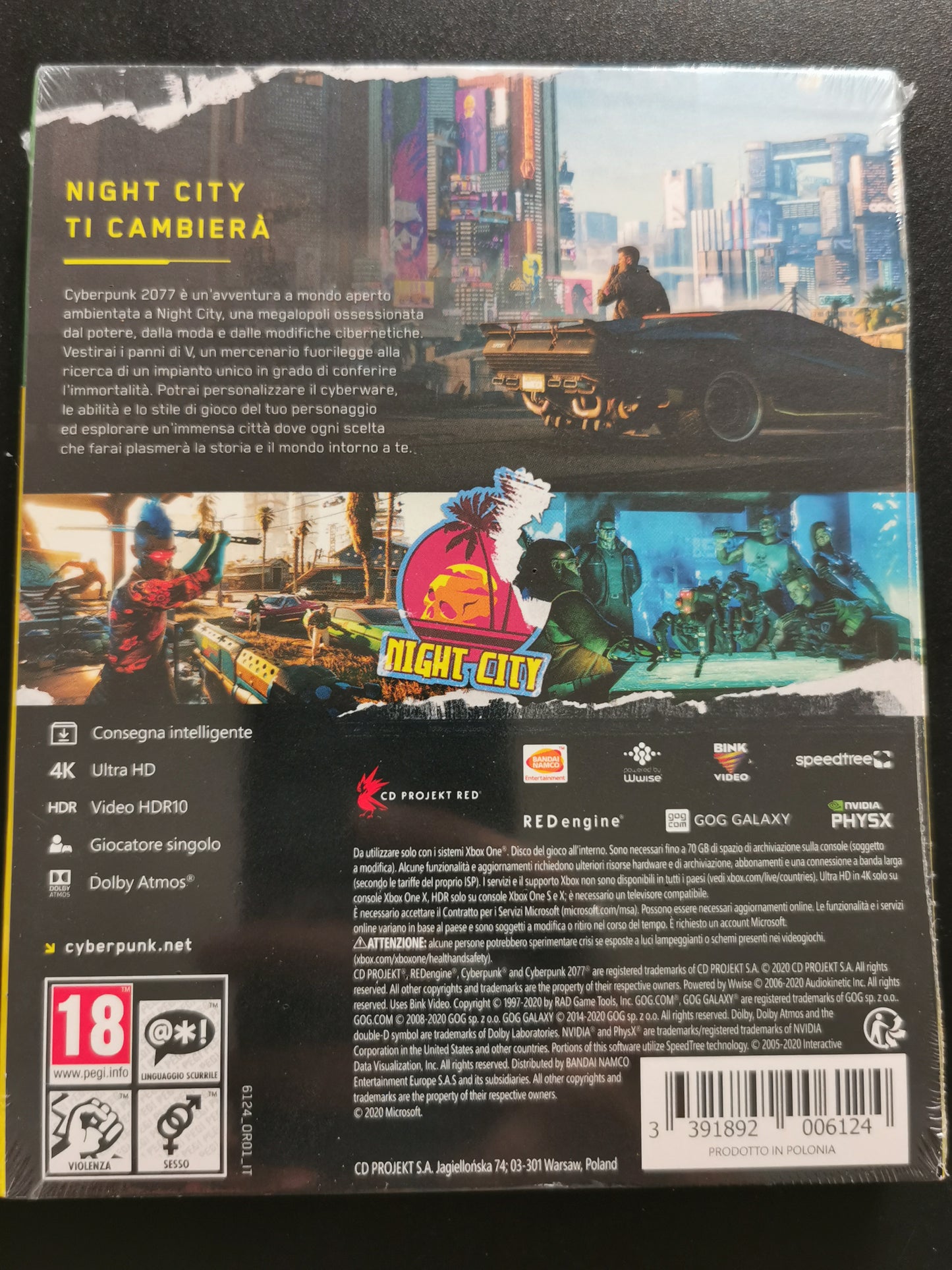 Cyberpunk 2077 – Day One Edition (Xbox One) *Nuovo