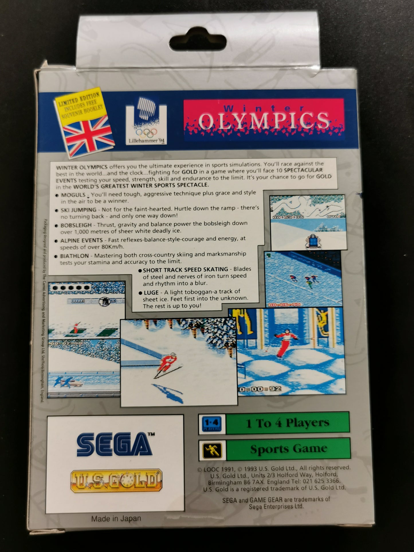 Winter Olympics: Lillehammer ’94 (Game Gear) – Limited Edition