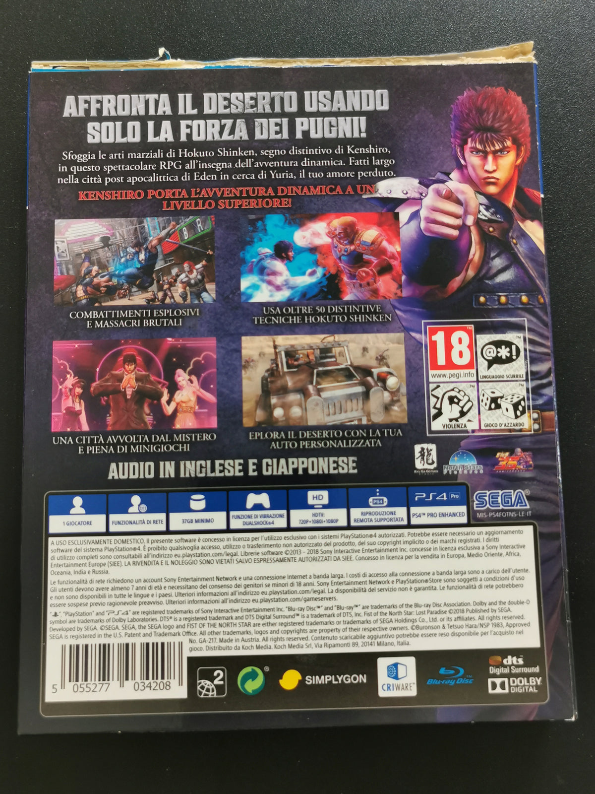Fist of the North Star: Lost Paradise – Launch Edition (PS4)