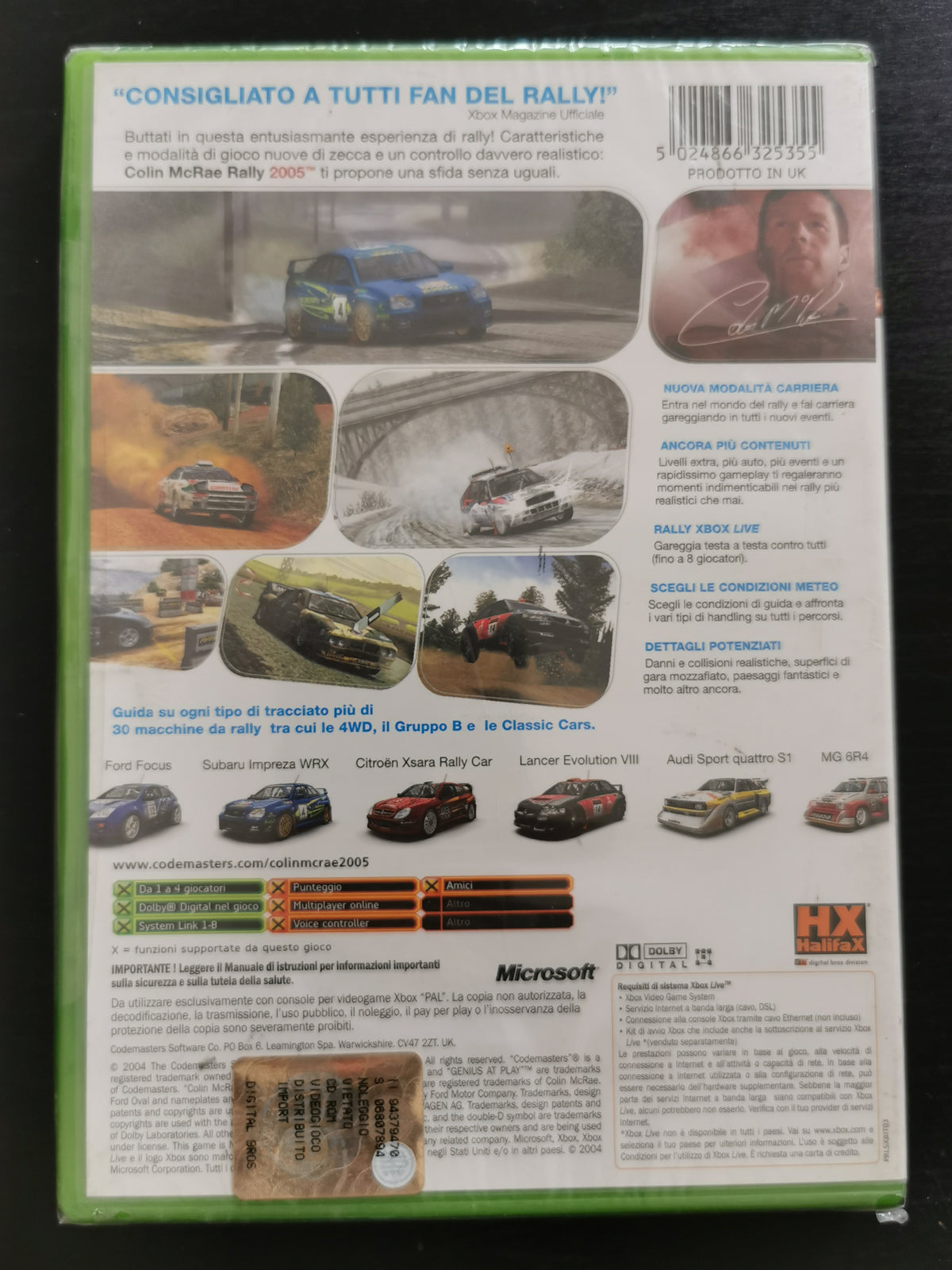 Colin McRae Rally 2005 (Xbox) *Nuovo