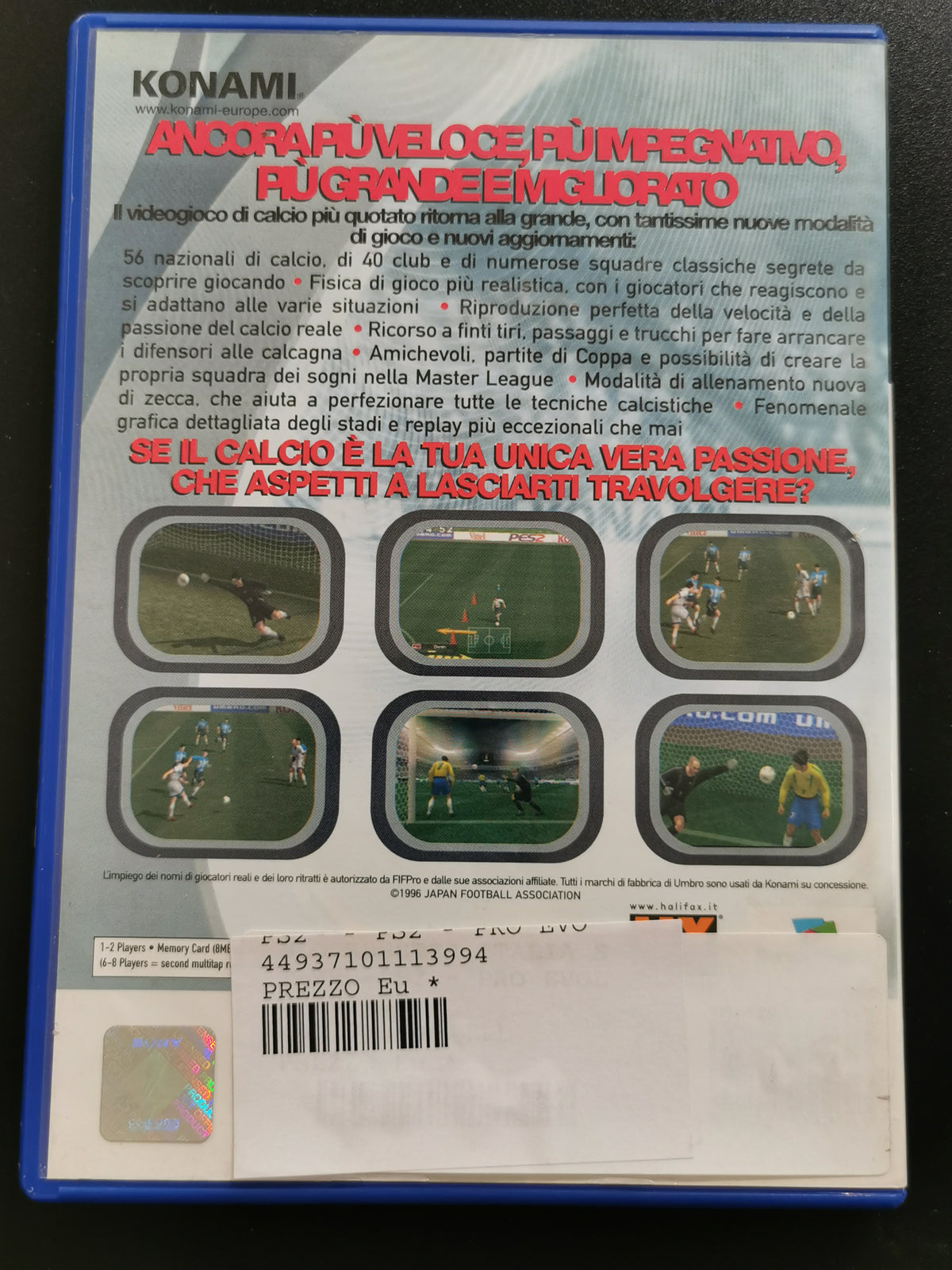 Pro Evolution Soccer 2 (PS2) – Senza manuale
