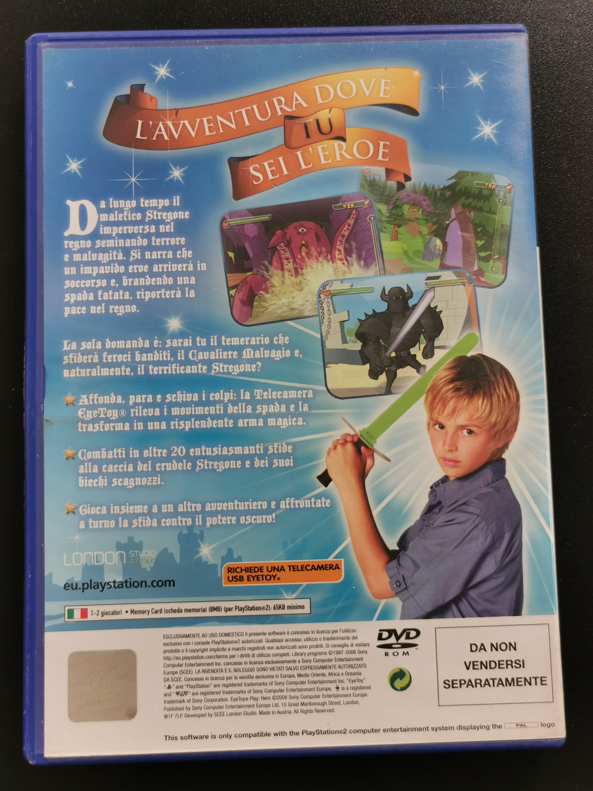 EyeToy Play: Hero (PS2) – Senza manuale e EyeToy