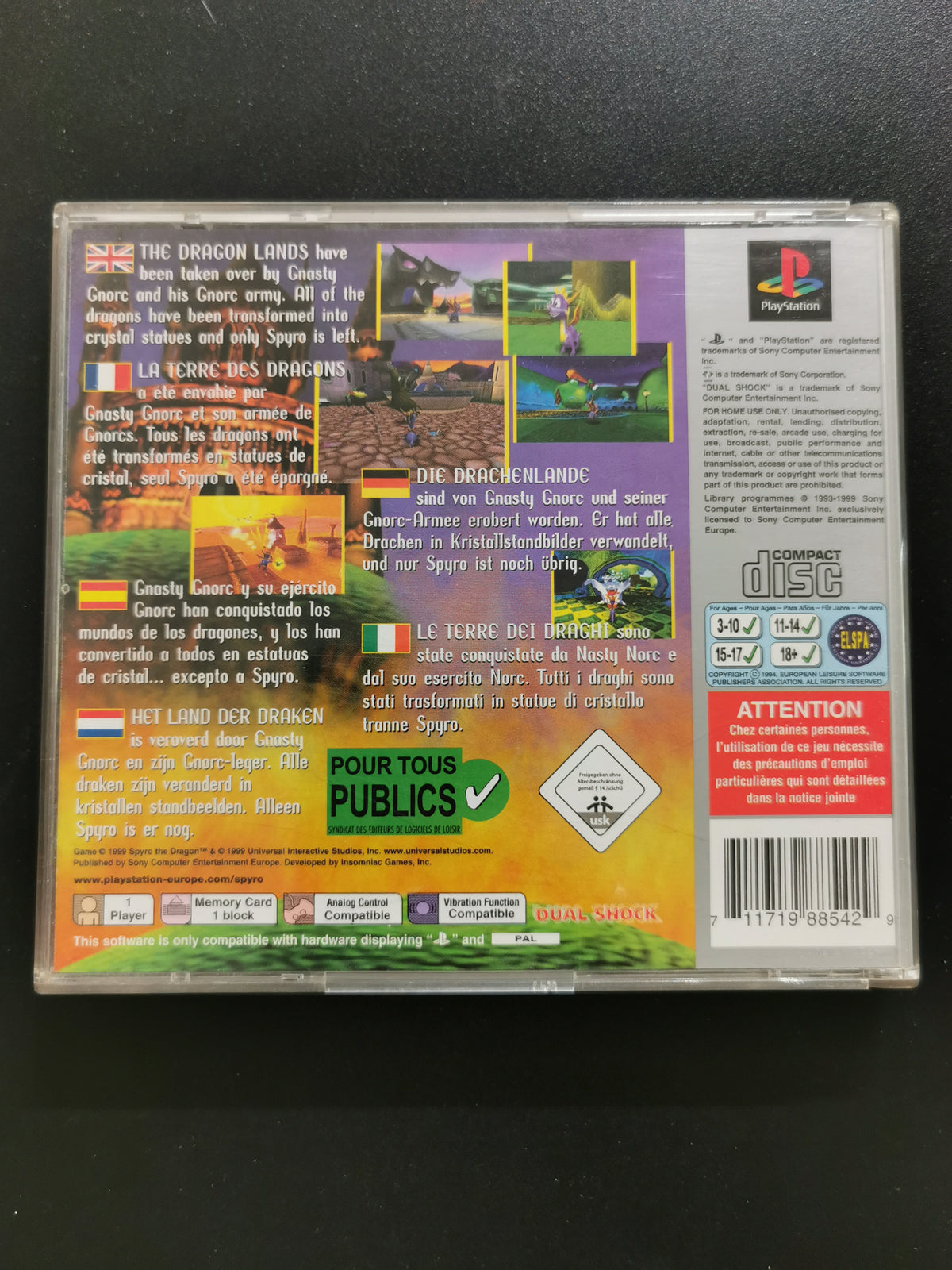 Spyro the Dragon (PS1) – Platinum