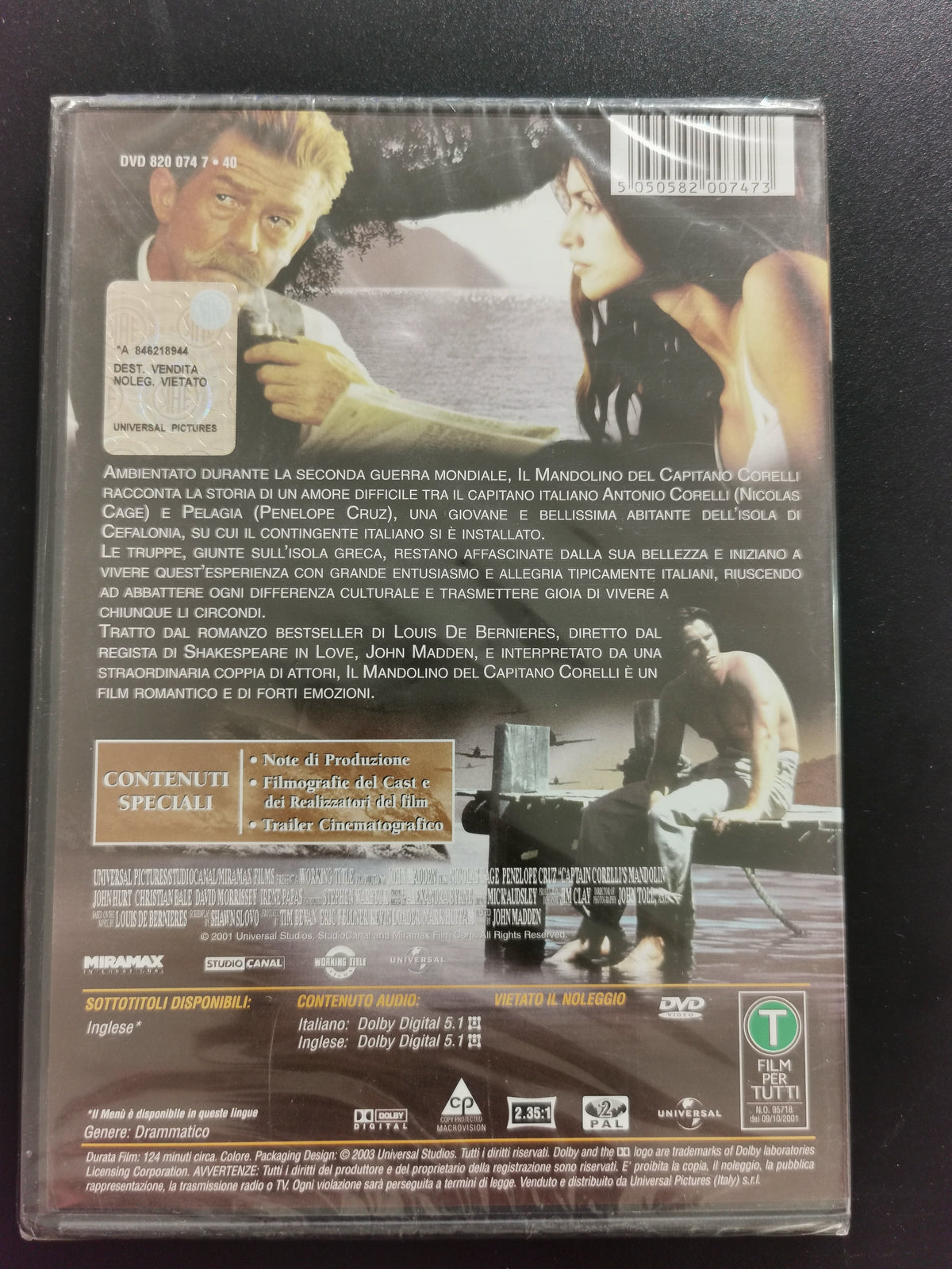 Il Mandolino del Capitano Corelli (DVD) *Nuovo