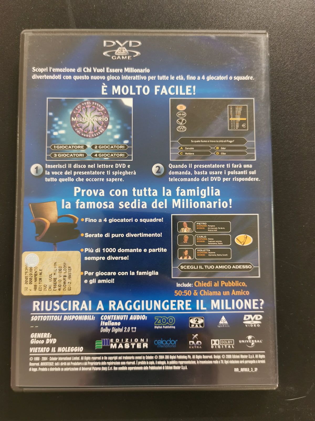 Chi Vuol Essere Milionario? – (DVD) Game