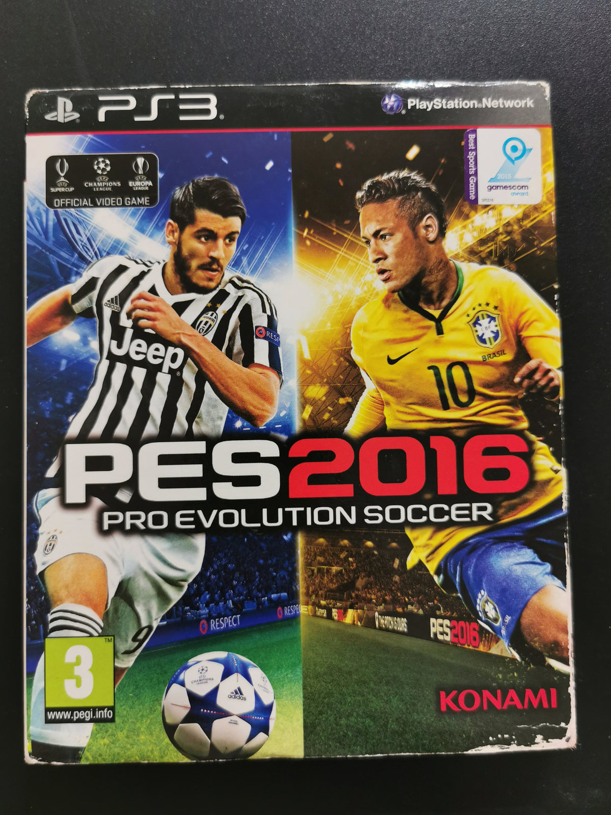 PES 2016: Pro Evolution Soccer (PS3) – Day One Edition con Slipcover