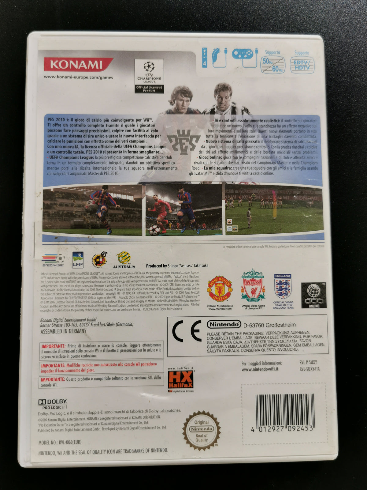 PES 2010: Pro Evolution Soccer (Wii) - Senza manuale