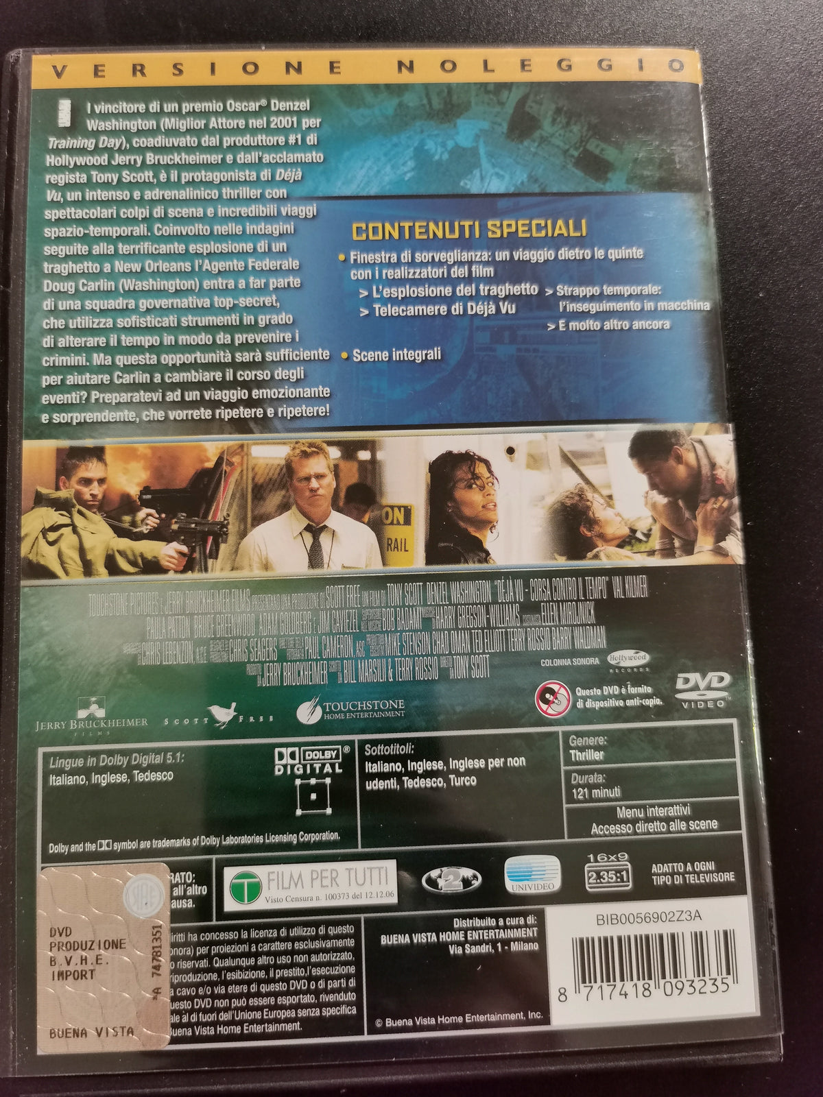 Déjà Vu – Corsa contro il tempo (DVD) – Versione Noleggio