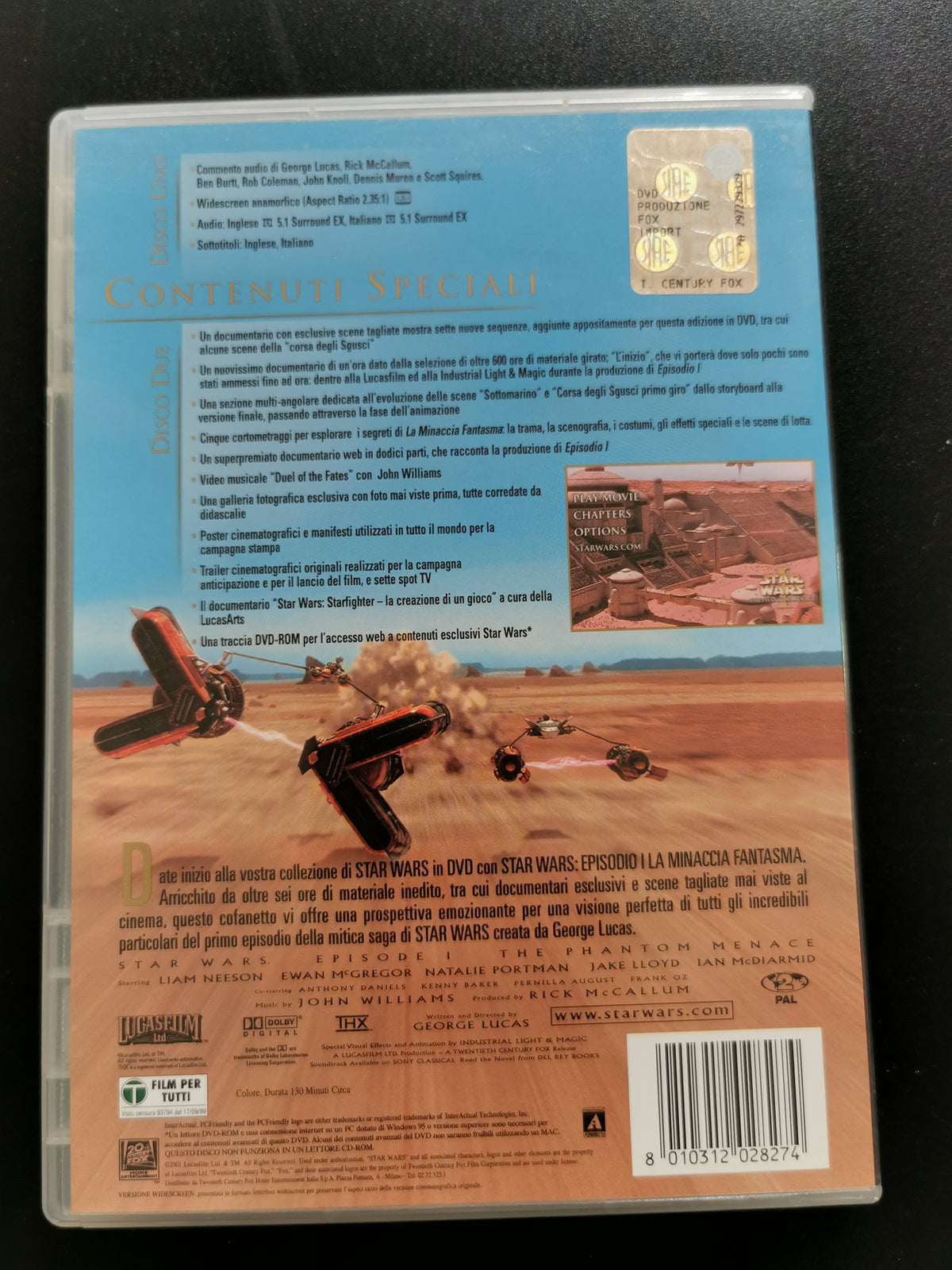 Star Wars: Episodio I – La Minaccia Fantasma (DVD)