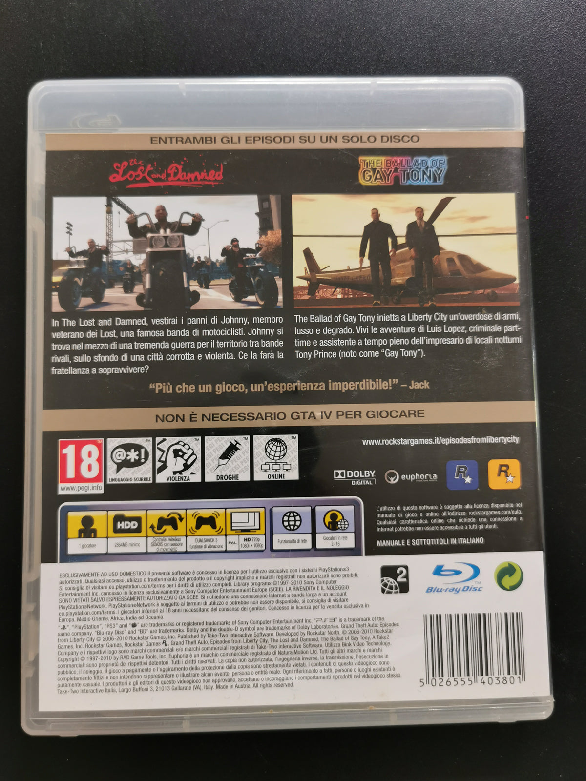 Grand Theft Auto: Episodes from Liberty City (PS3)