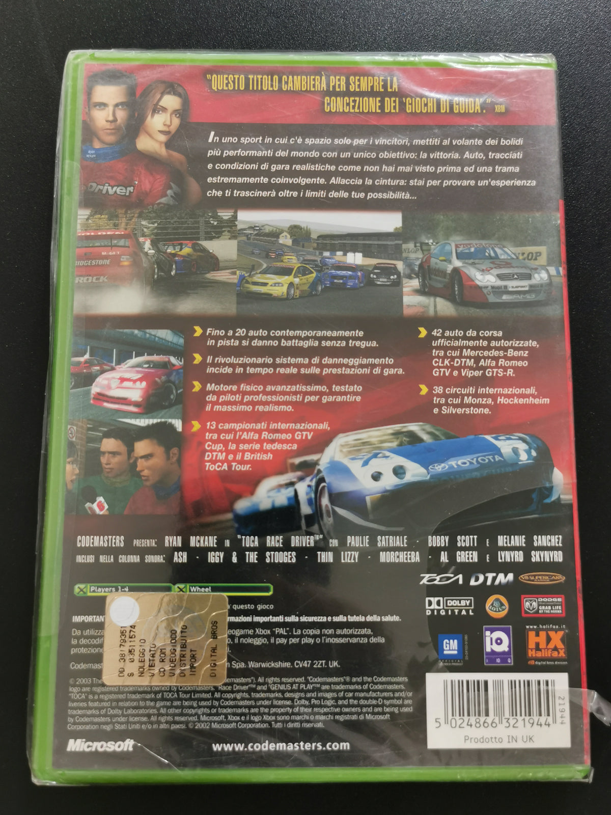 TOCA Race Driver (Xbox) *Nuovo
