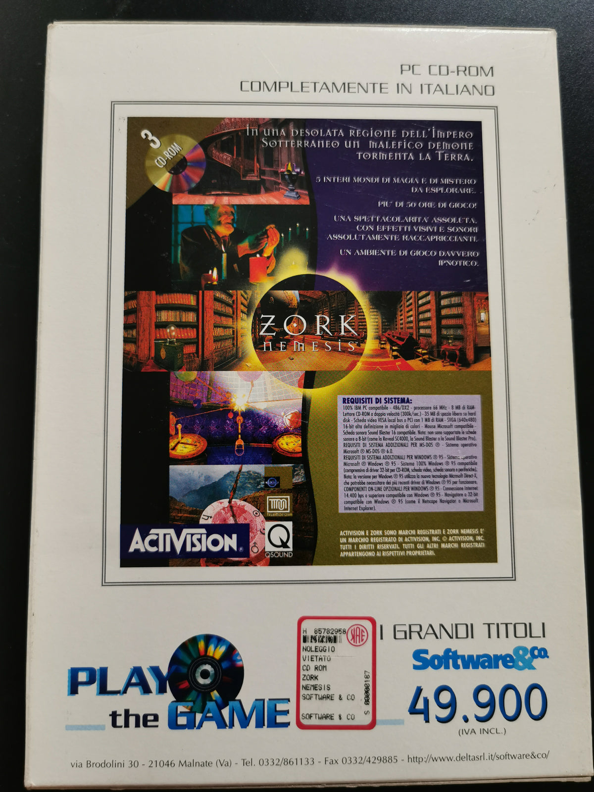 Zork Nemesis: Le Terre Proibite (PC) - Big Box
