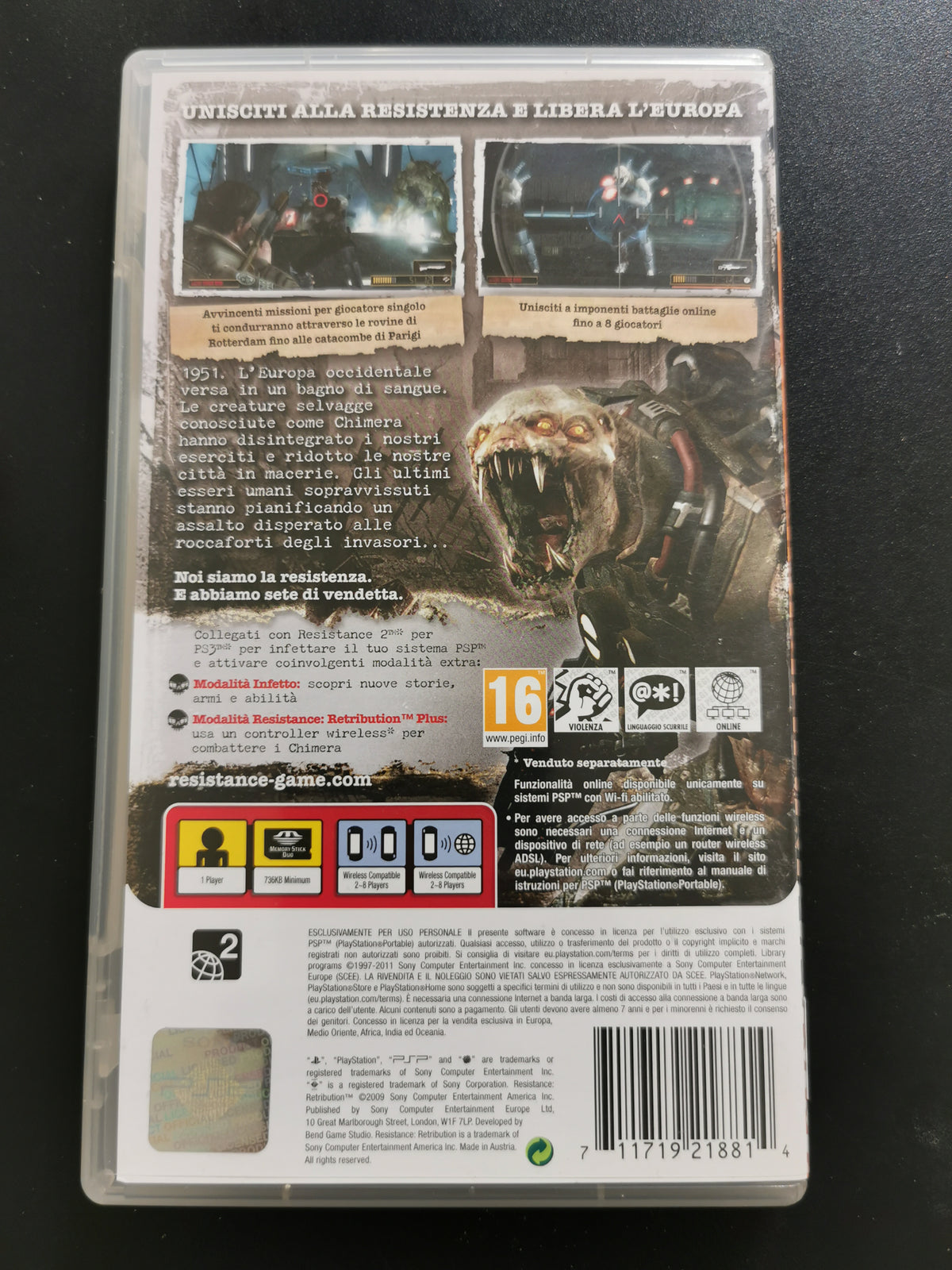 Resistance: Retribution (PSP) – Essentials